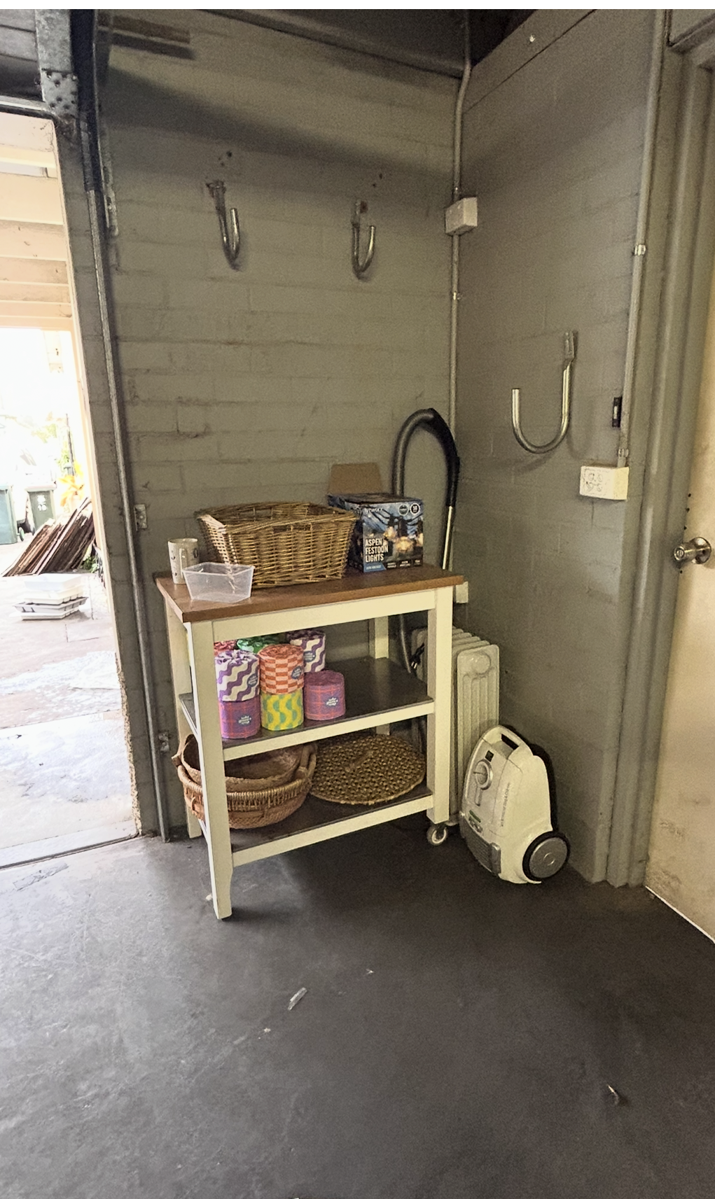 Handy placement of regularly-needed items.