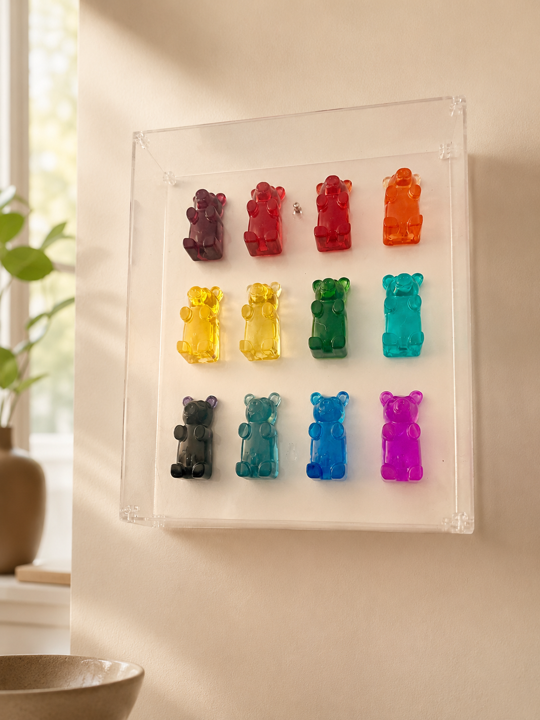 Color Pop Gummy Bear Wall Art