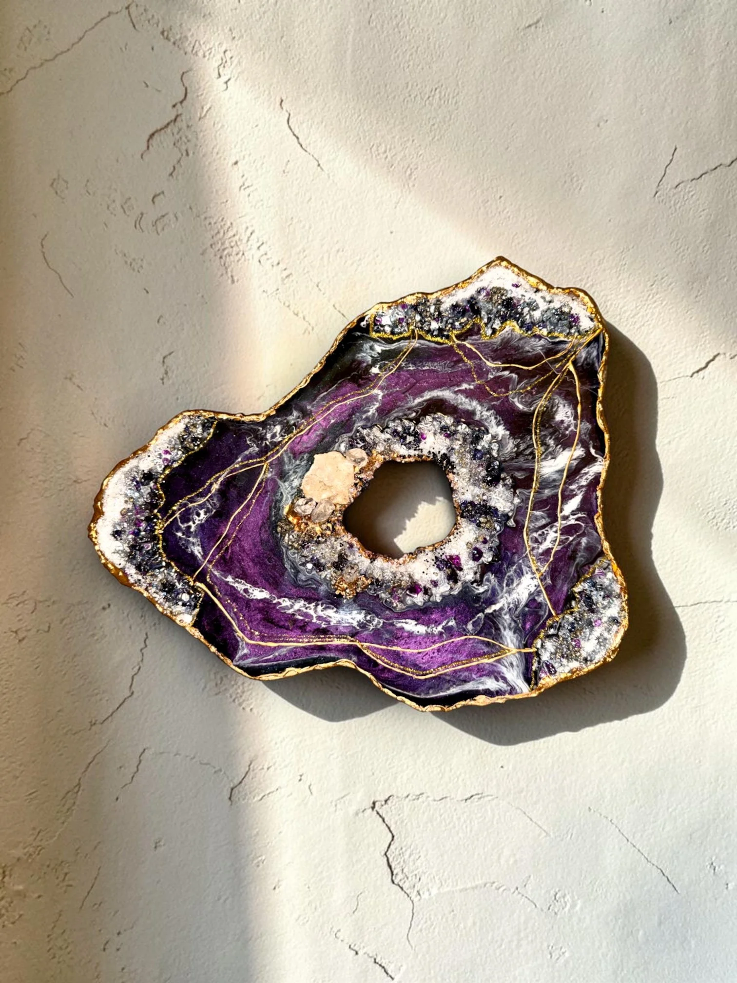 Violet Galaxy Geode