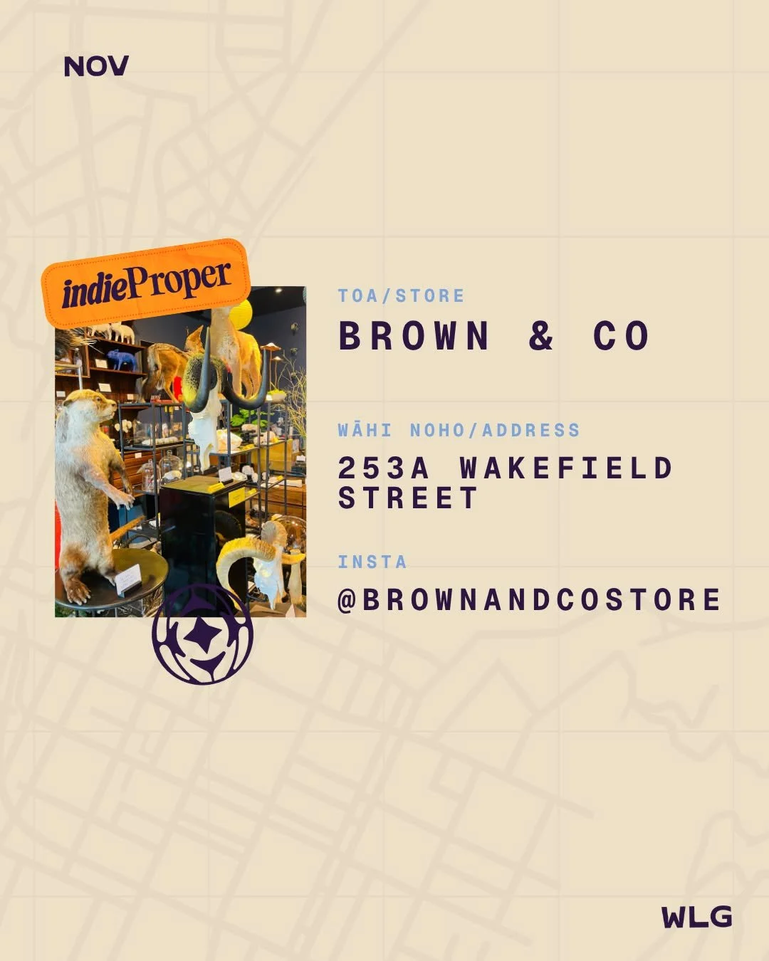 Meet Brown &amp; Co. 
Step through the door and you&rsquo;ll find a world unlike any other - ethically sourced taxidermy beside quality wooden toys, mid-century design beside contemporary art, and a rolling mix of vintage and new treasures. It&rsquo;
