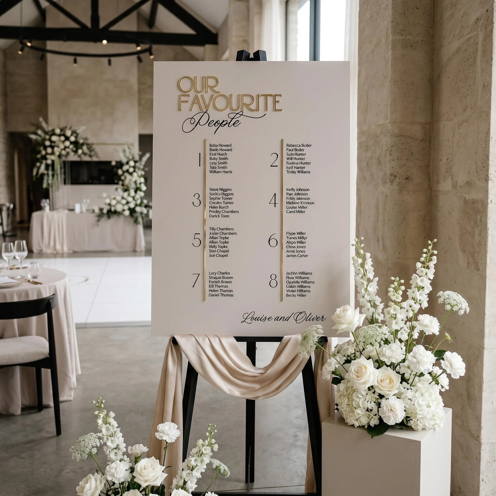 3D Line Detail' Seating Chart