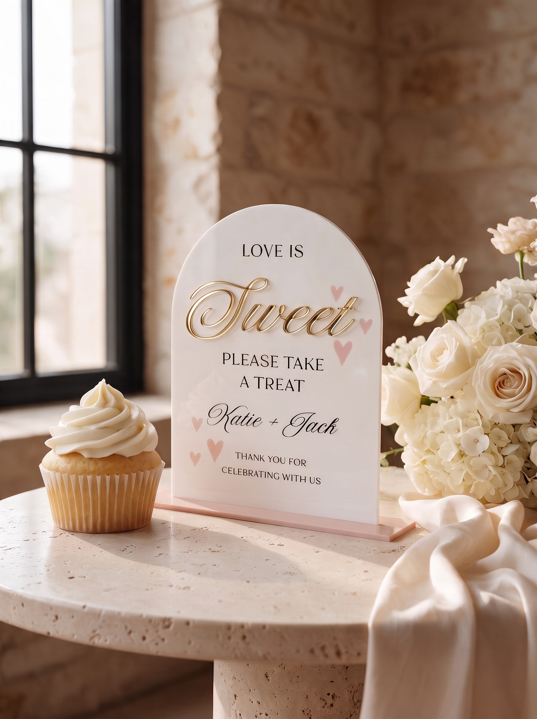 Love Is Sweet Wedding Dessert Table Sign