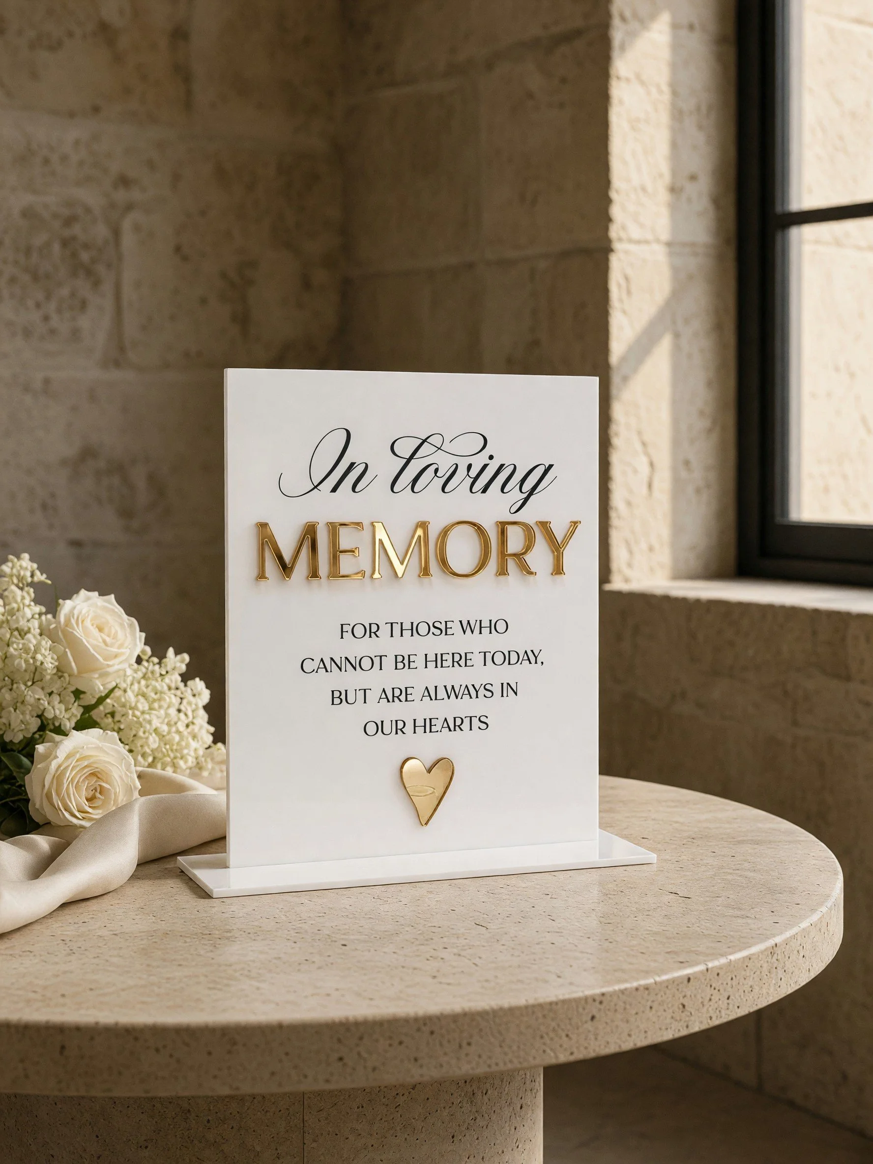 In Loving Memory - Memorial Table Sign