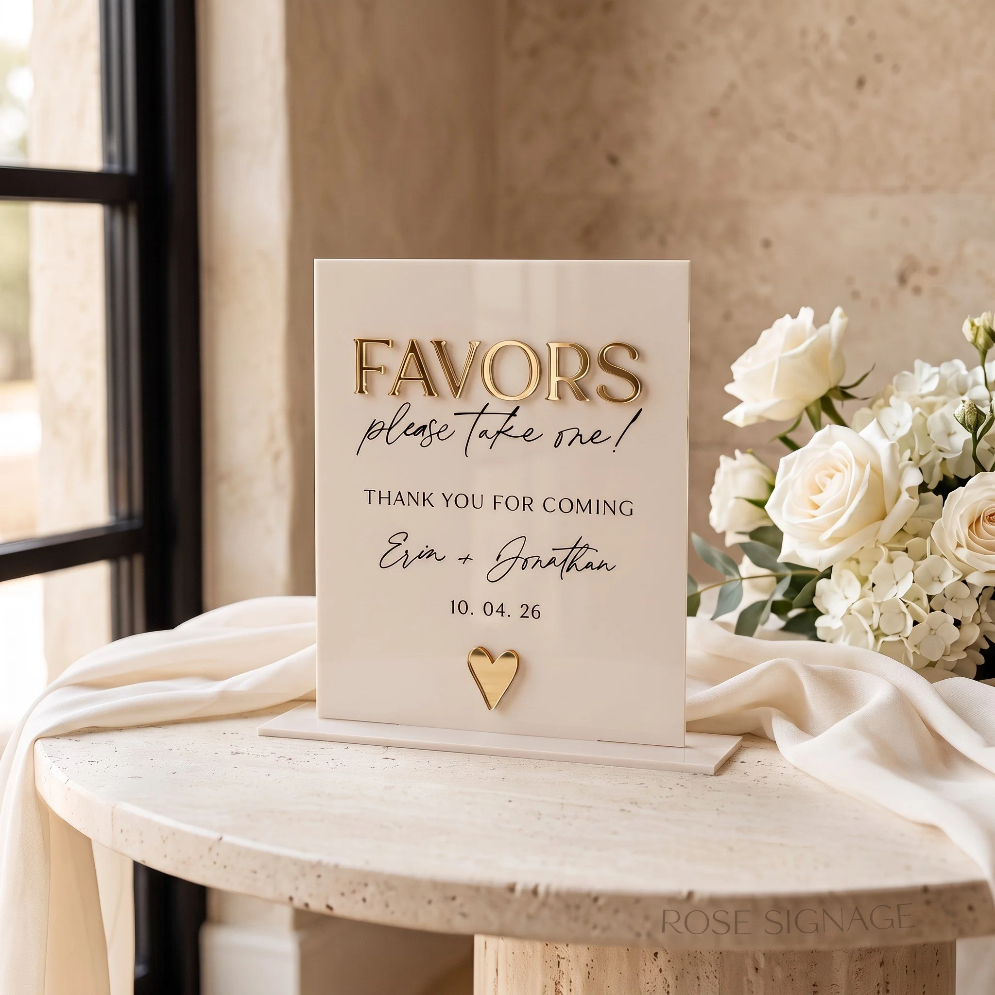 Wedding Favours Sign