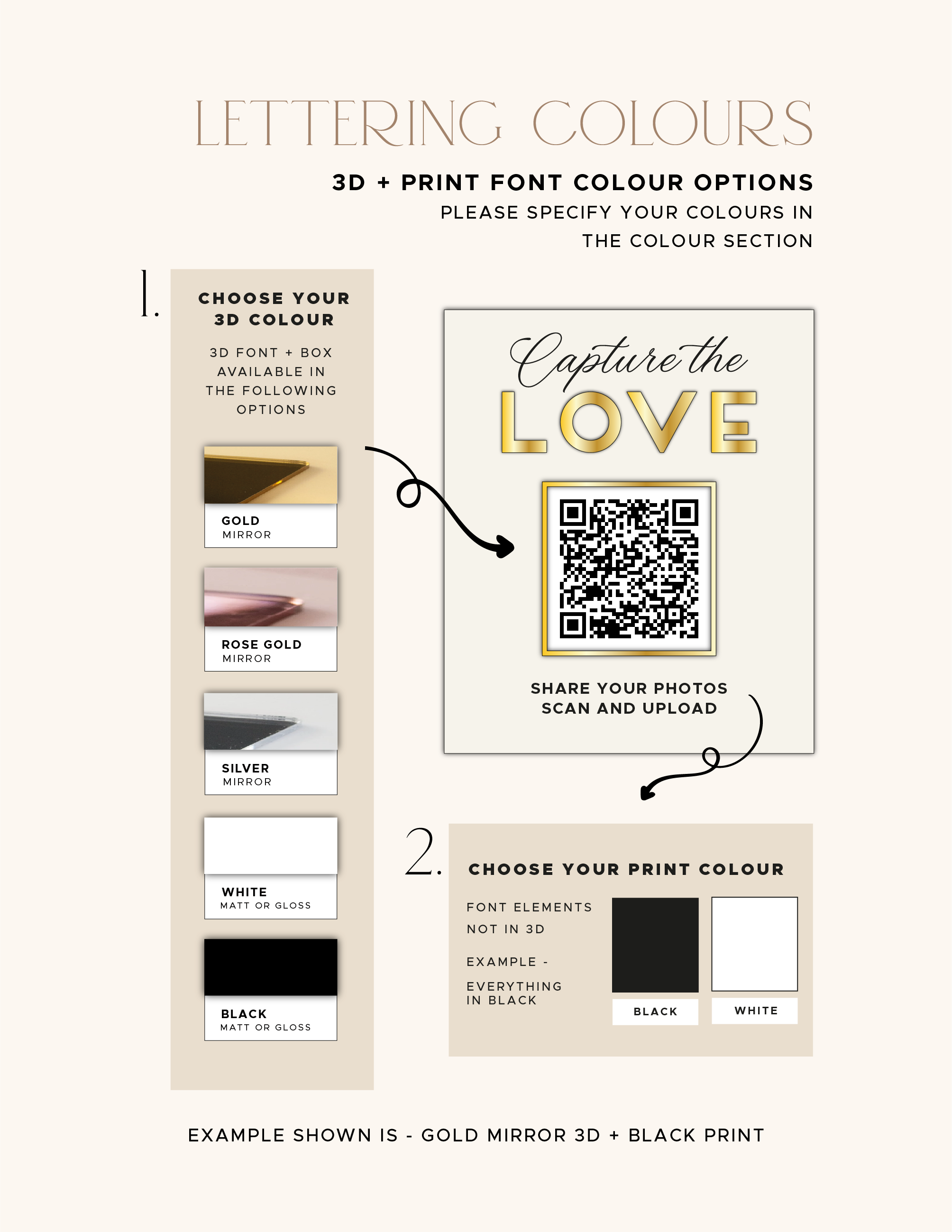 Acrylic Honeymoon Fund QR code sign for a wedding reception.