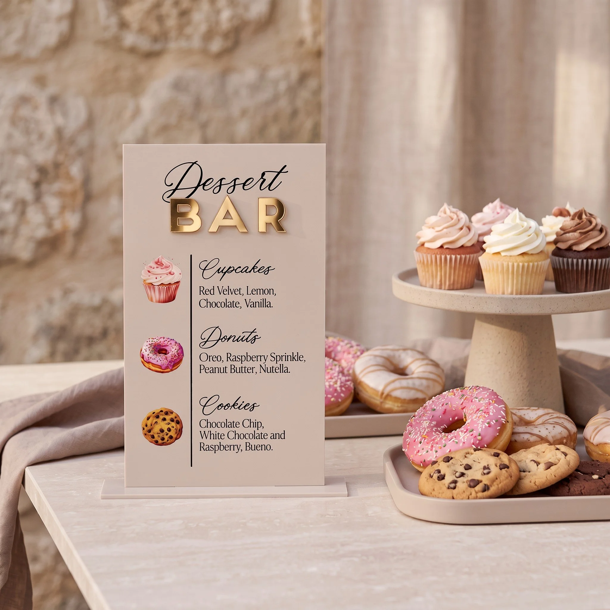 Personalised Wedding Dessert Bar Sign