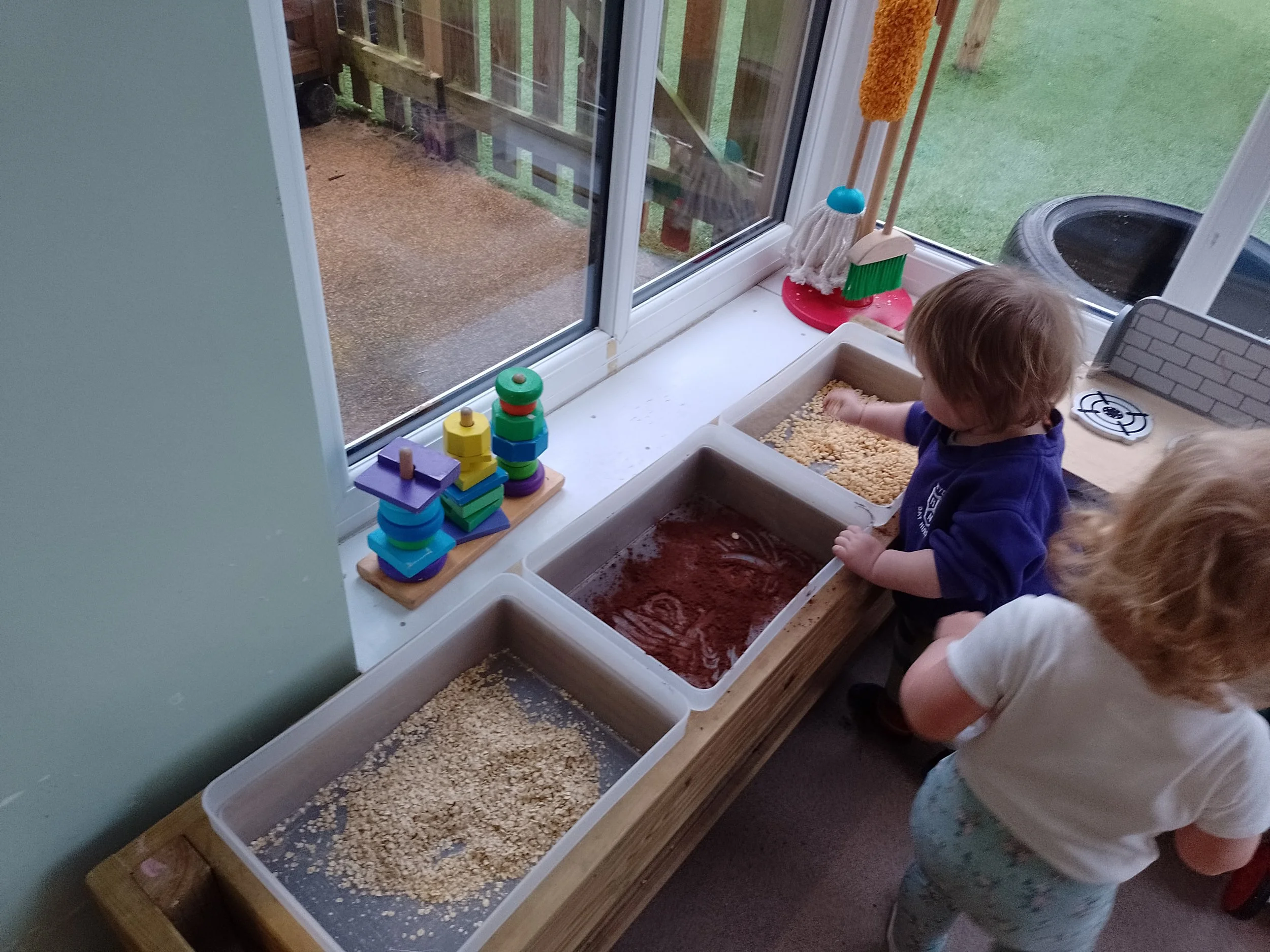 Children enjoying imaginative small-world play at Rydal Day Nursery