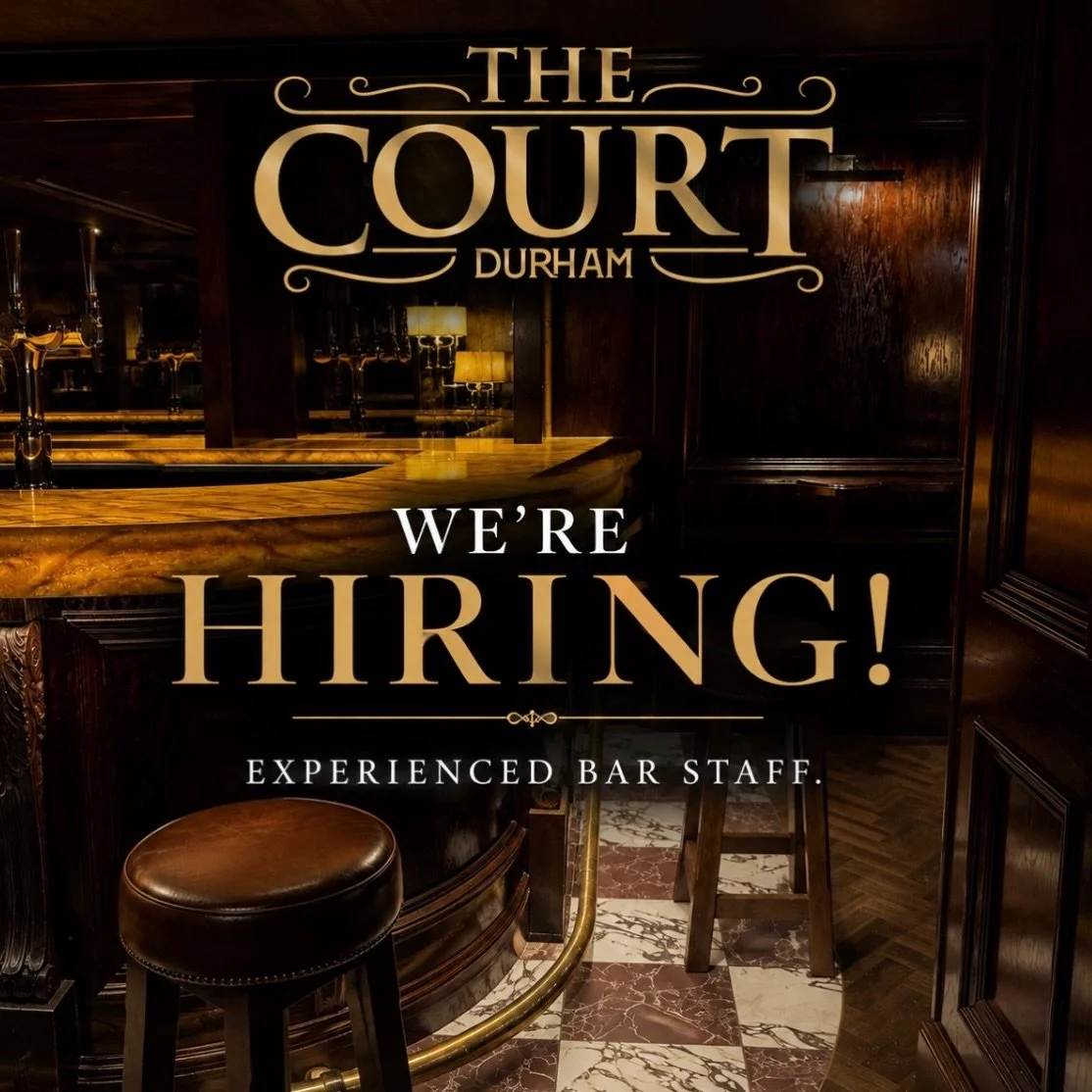 📍DURHAM - WE&rsquo;RE HIRING.

We&rsquo;re looking for experienced bar staff to join the team at The Court, Durham.

Interested? DM the page or email amy@theabbeygroup.co.uk.

Come and be part of something special.