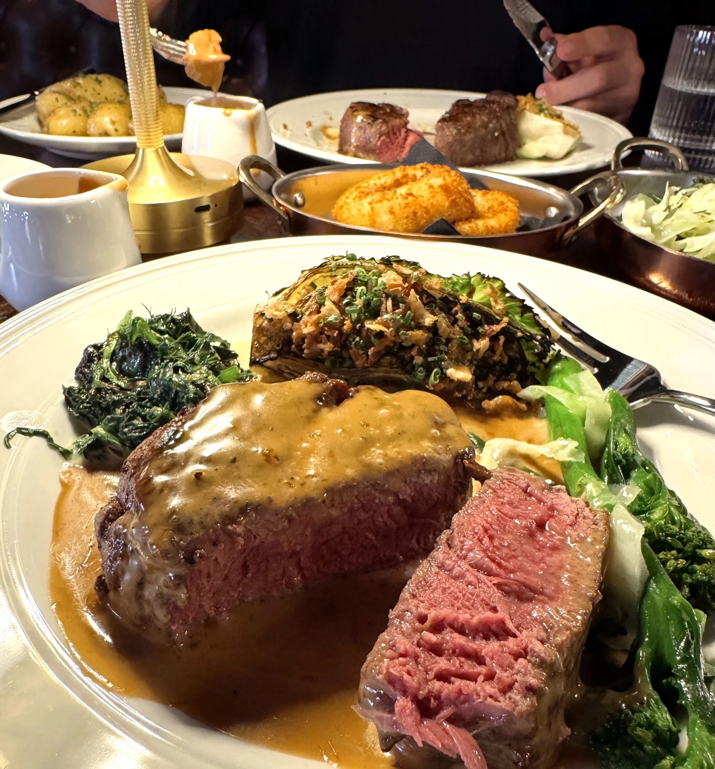 Don&rsquo;t overcomplicate the simple things. Just master them. 🤝 Premium grass-fed fillet, rich, creamy peppercorn sauce and ALL THE SIDES.

Lunch, dinner &amp; drinks. Join us from 12 &rsquo;til late all weekend. No need to book for food or drinks