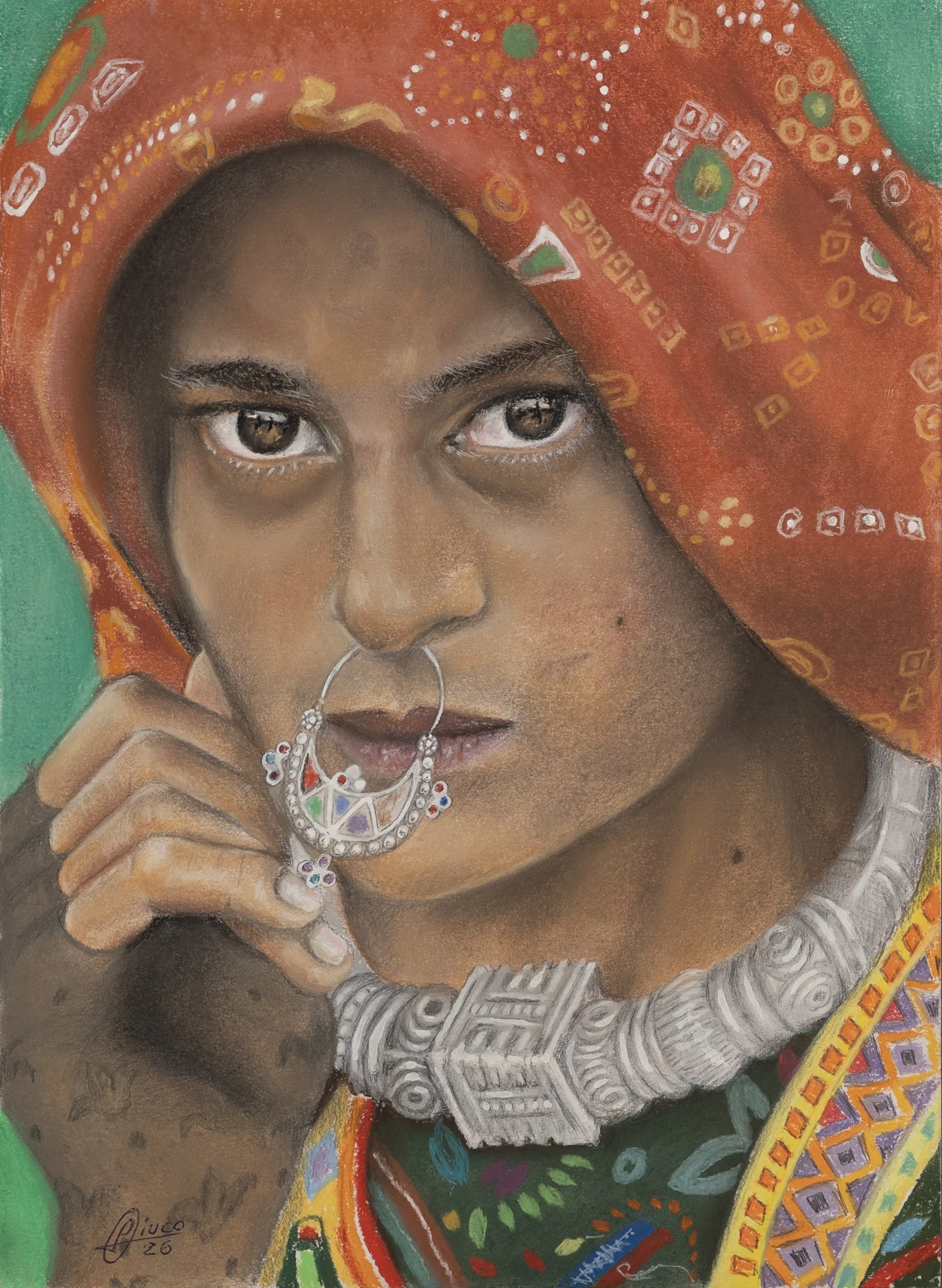 12_Mujer con turbante y Piercing en la Nariz_30x42cm.psd.jpg