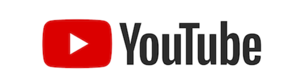 YouTube-Logo mit rotem Play-Button und schwarzem Text.