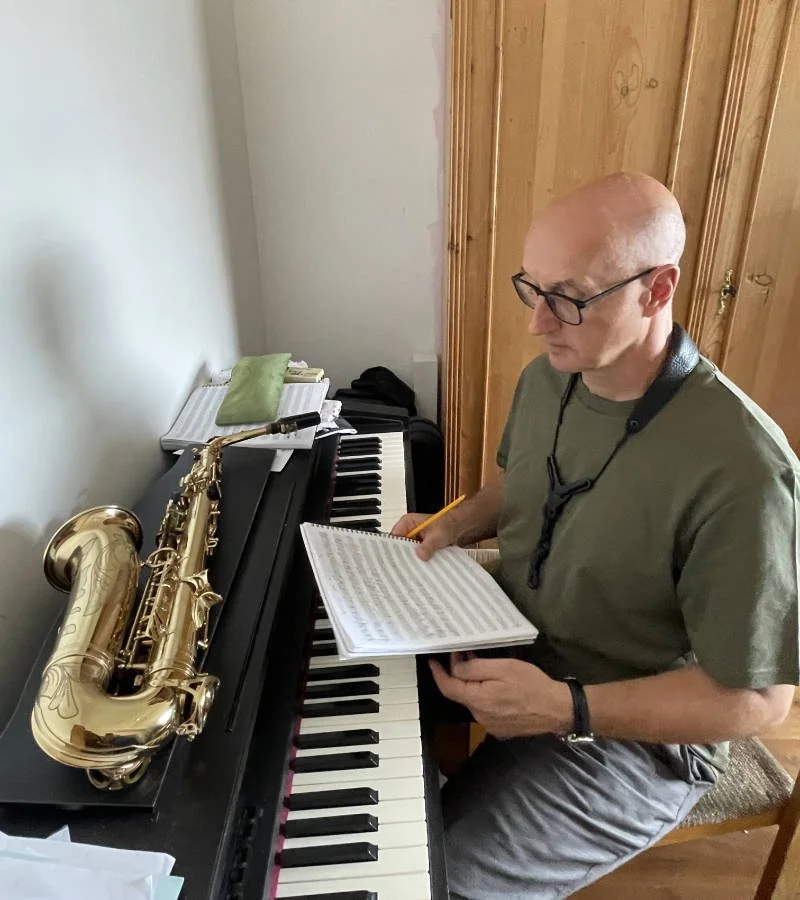Martin Speake composing compositions