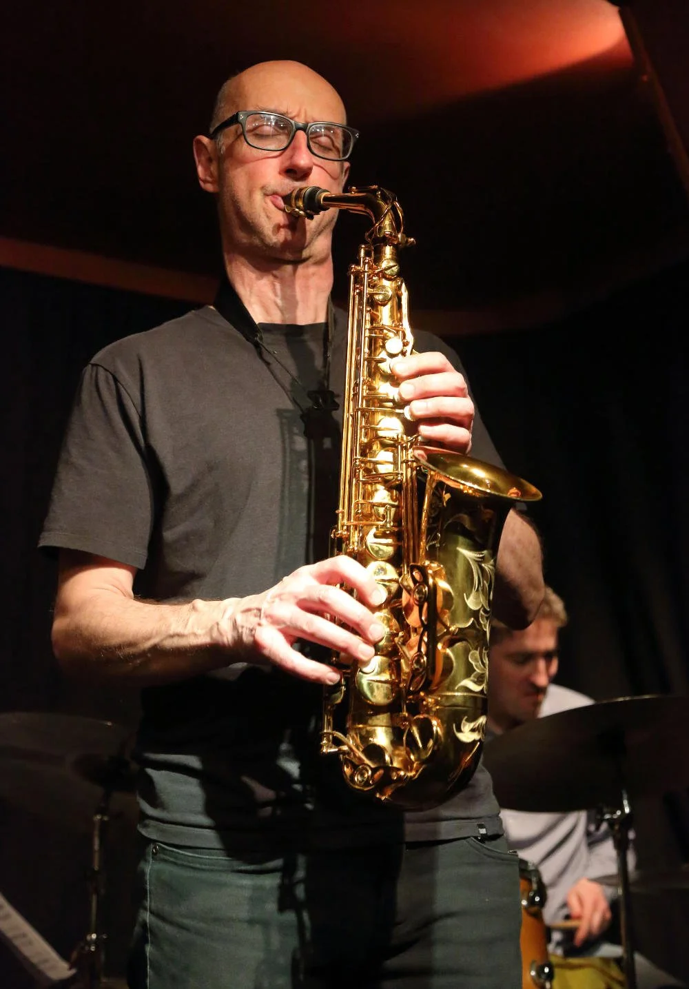 Martin Speake playing saxophone