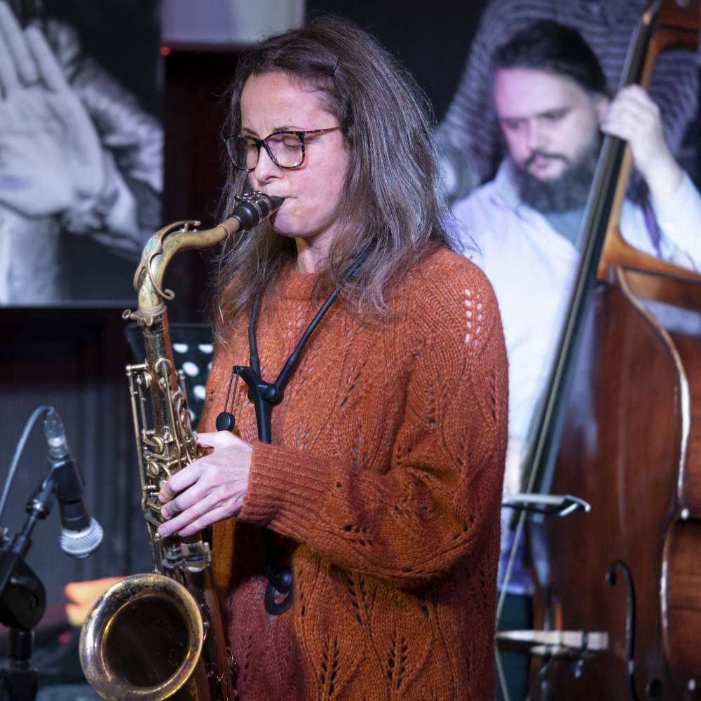 sax and double bass