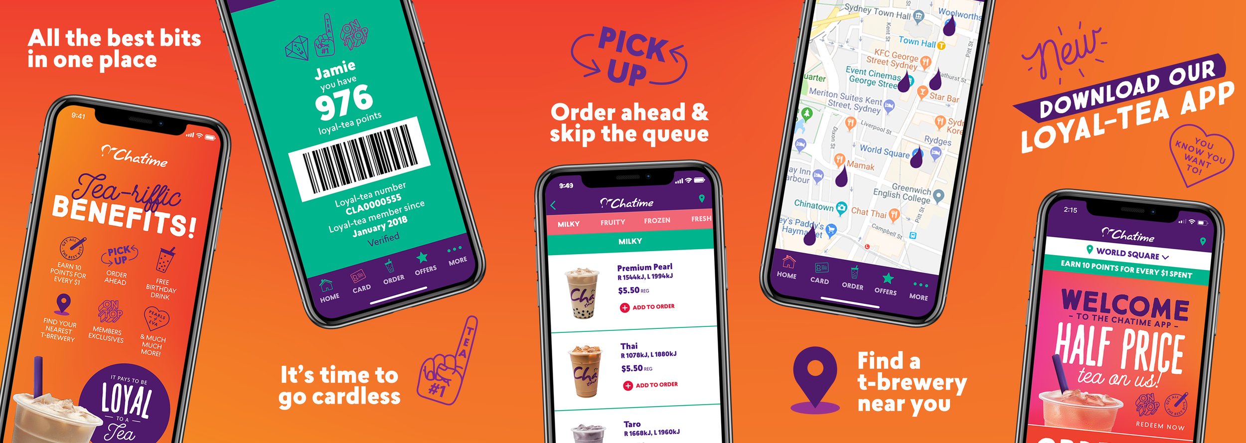 Chatime AU Loyalty App Design