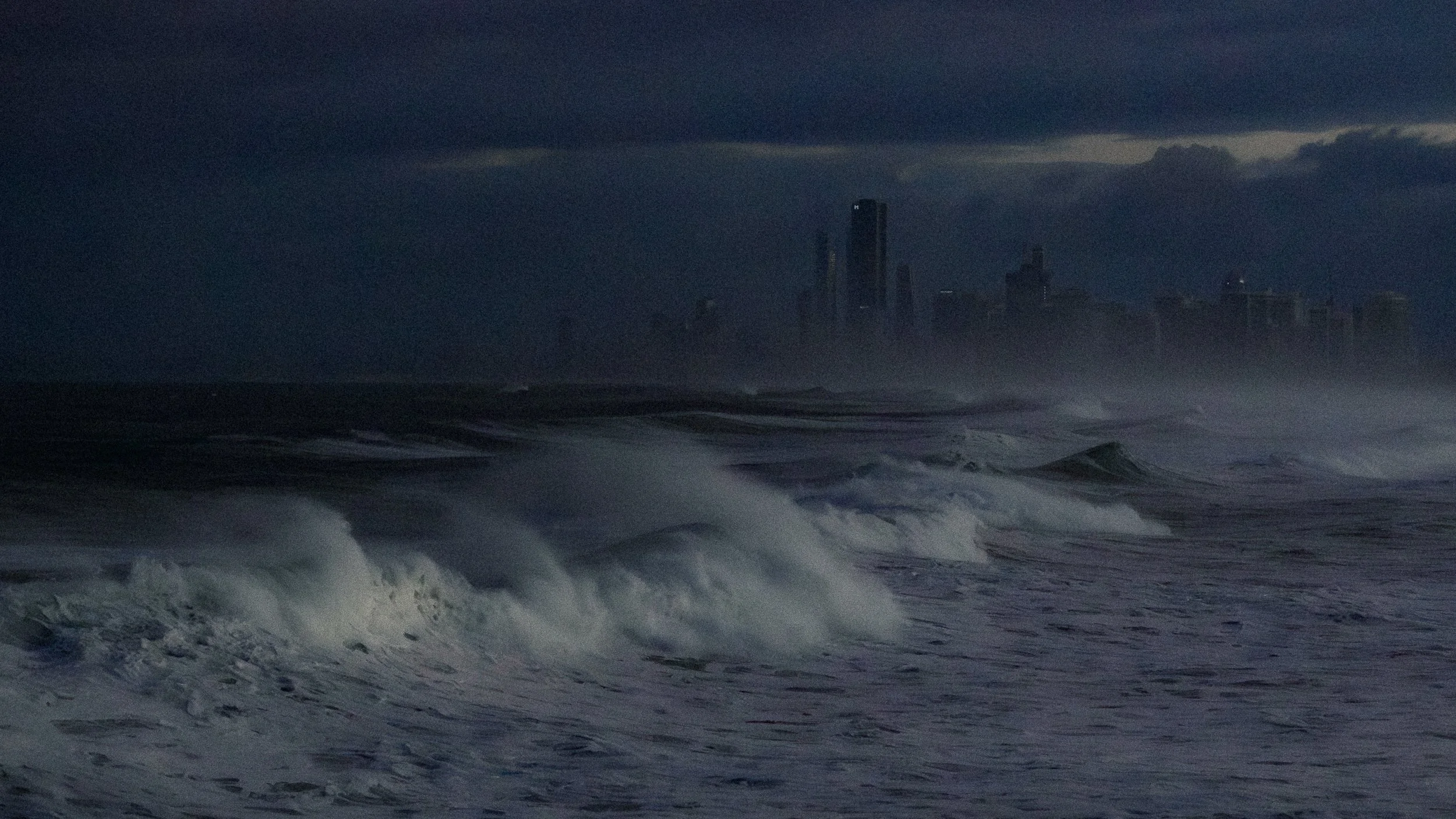 Cyclone Alfred didn't erase the city. It just stopped letting anyone see it. Gold Coast,, Australia. 2025.