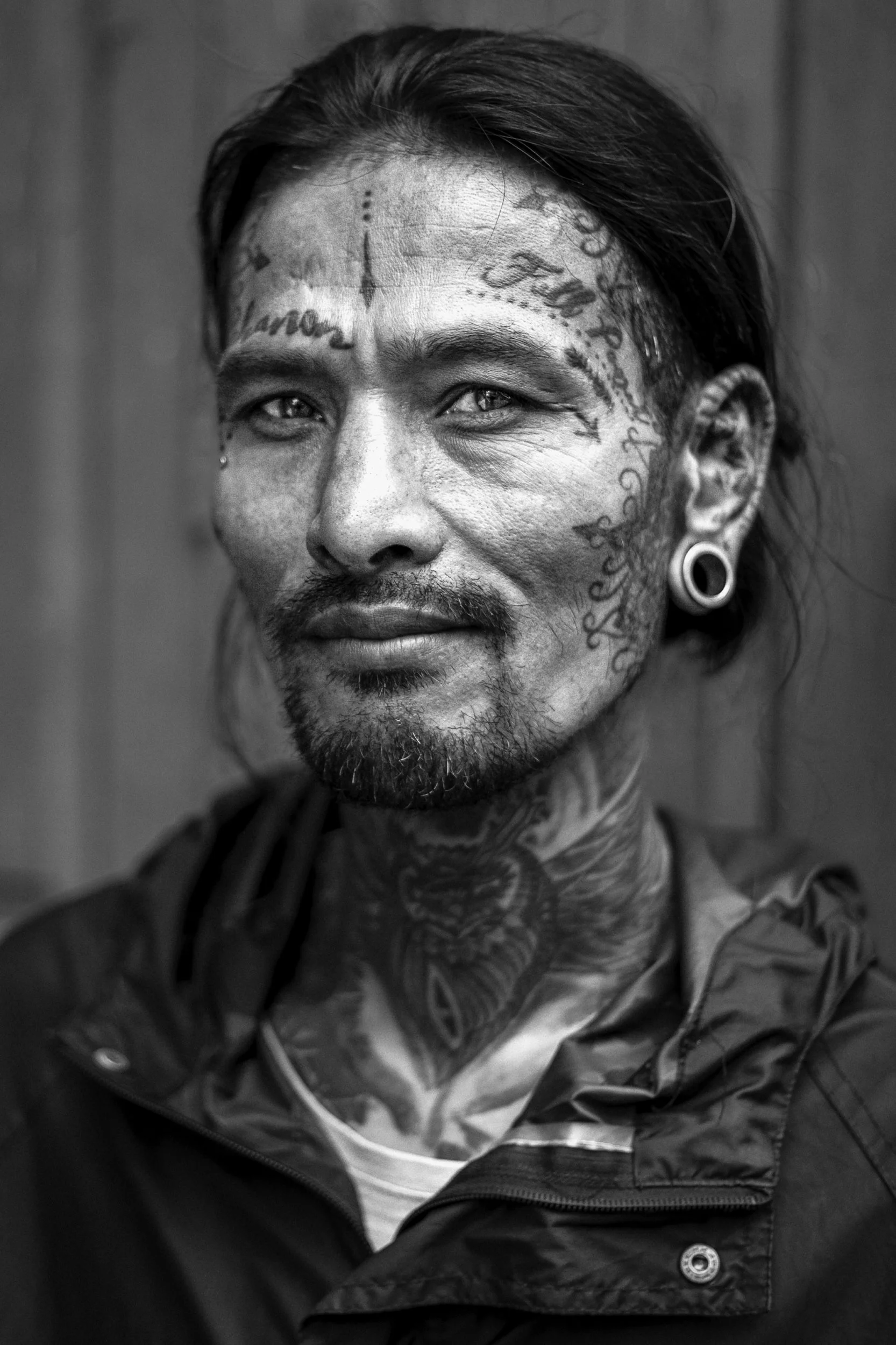 Half the story is written on his forehead. I never asked for the rest.