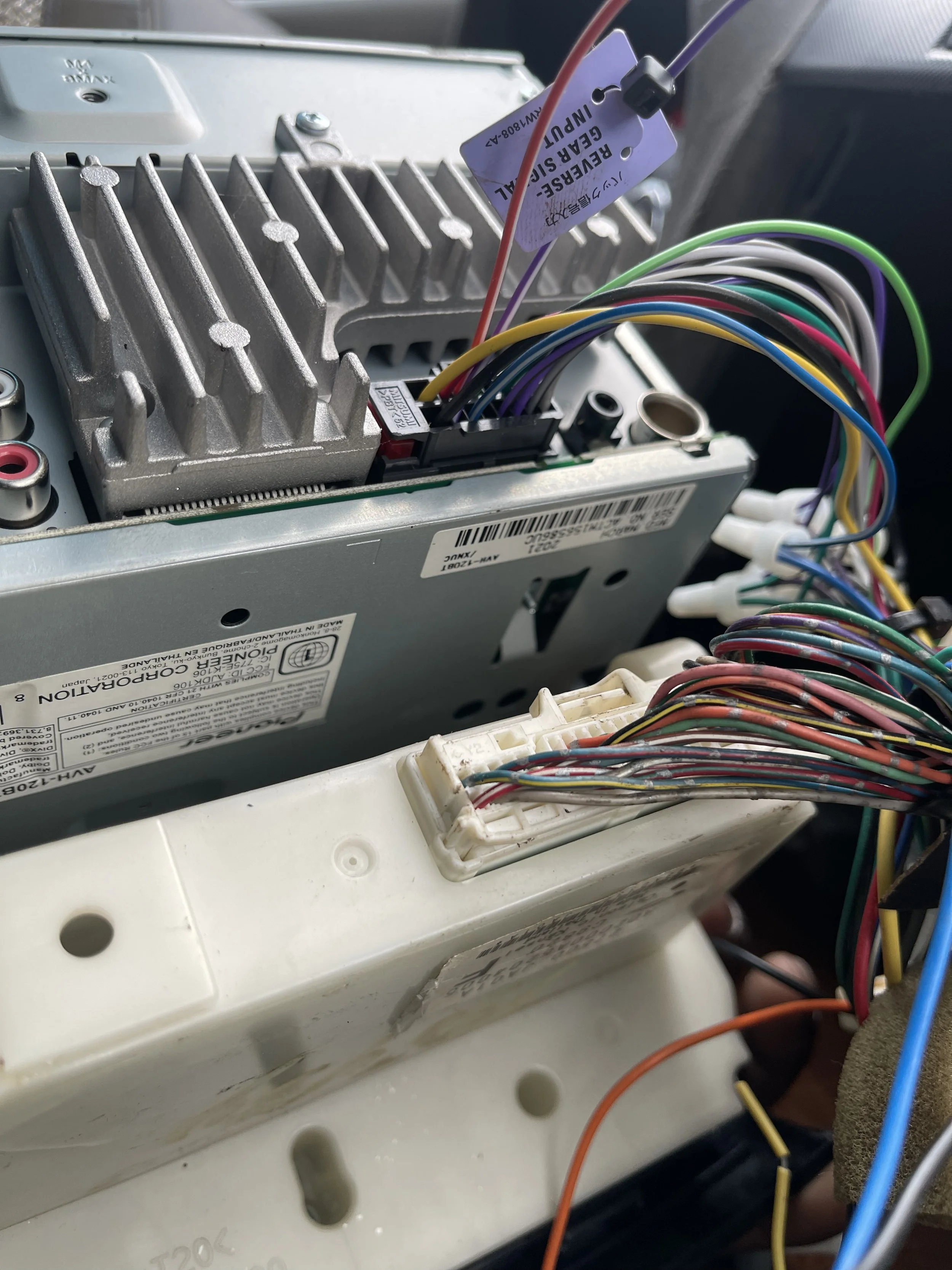 Custom car-stereo wiring and harness installation.