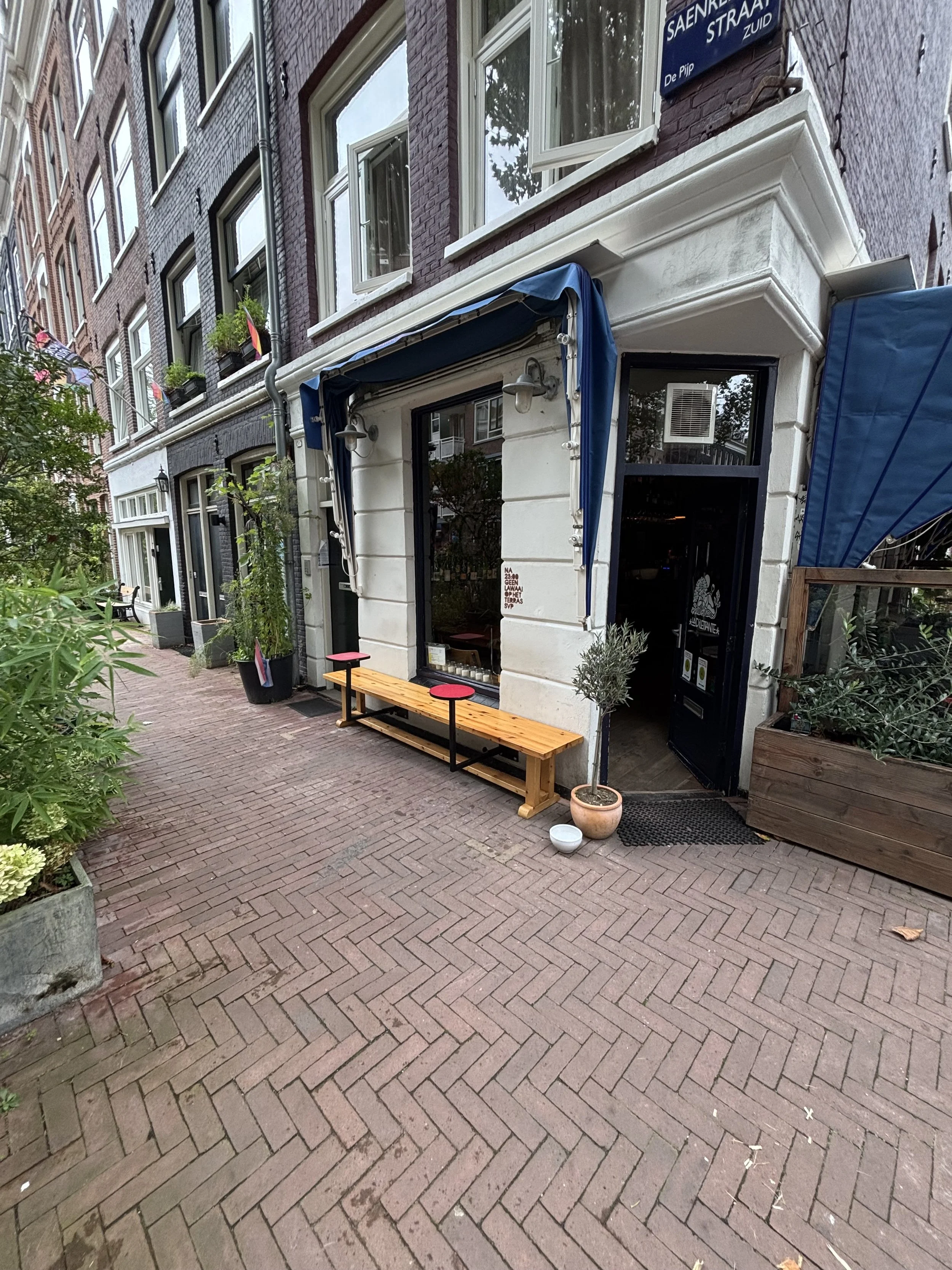 Terras tafeltjes bar Amsterdam