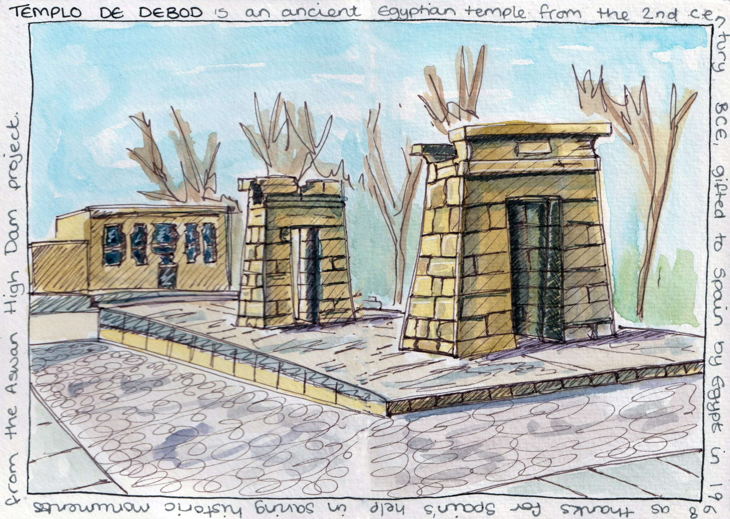 Templo de Debod, Madrid, Spain