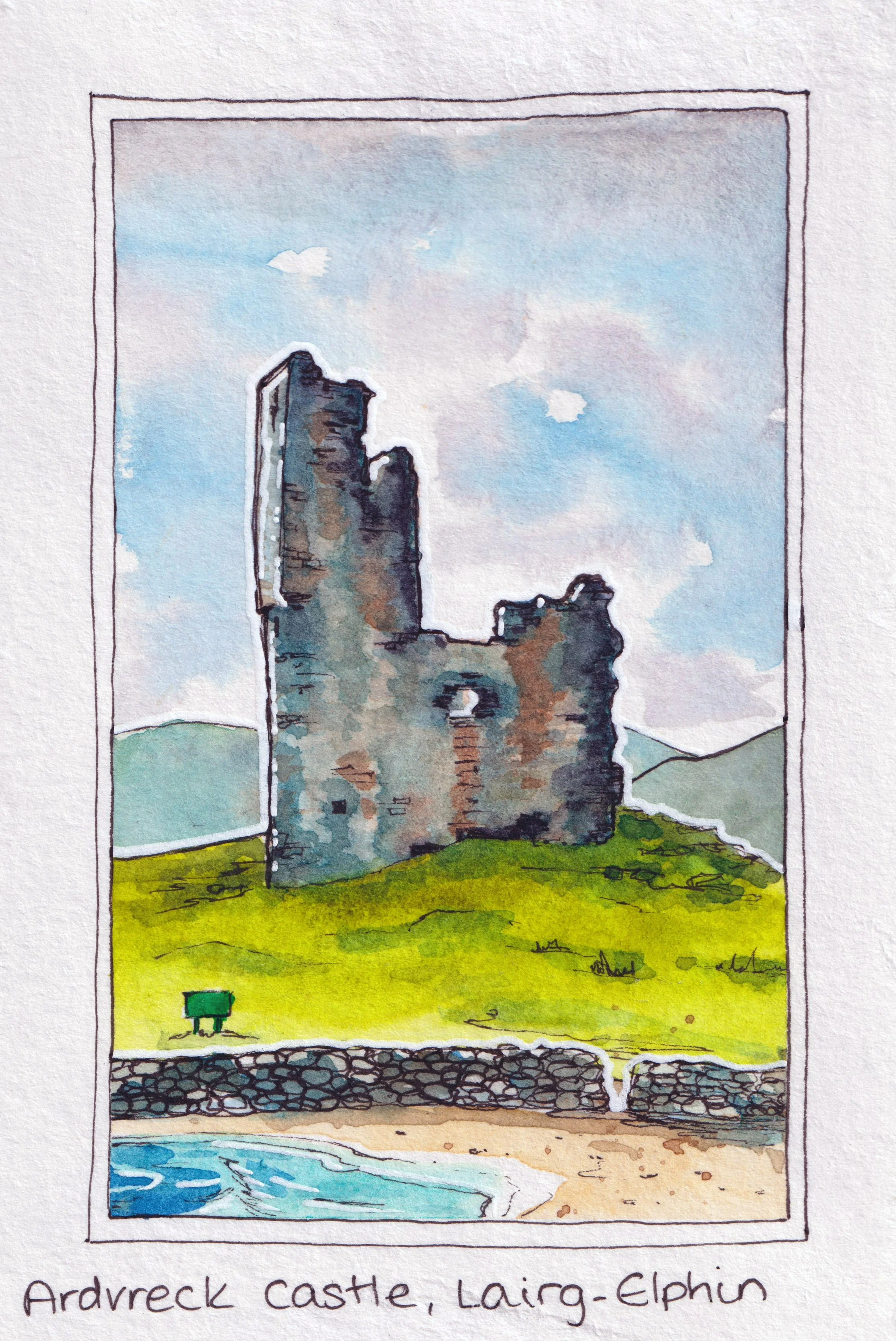 Ardvreck Castle, Lairg-Elphin, Scottish Highlands, UK