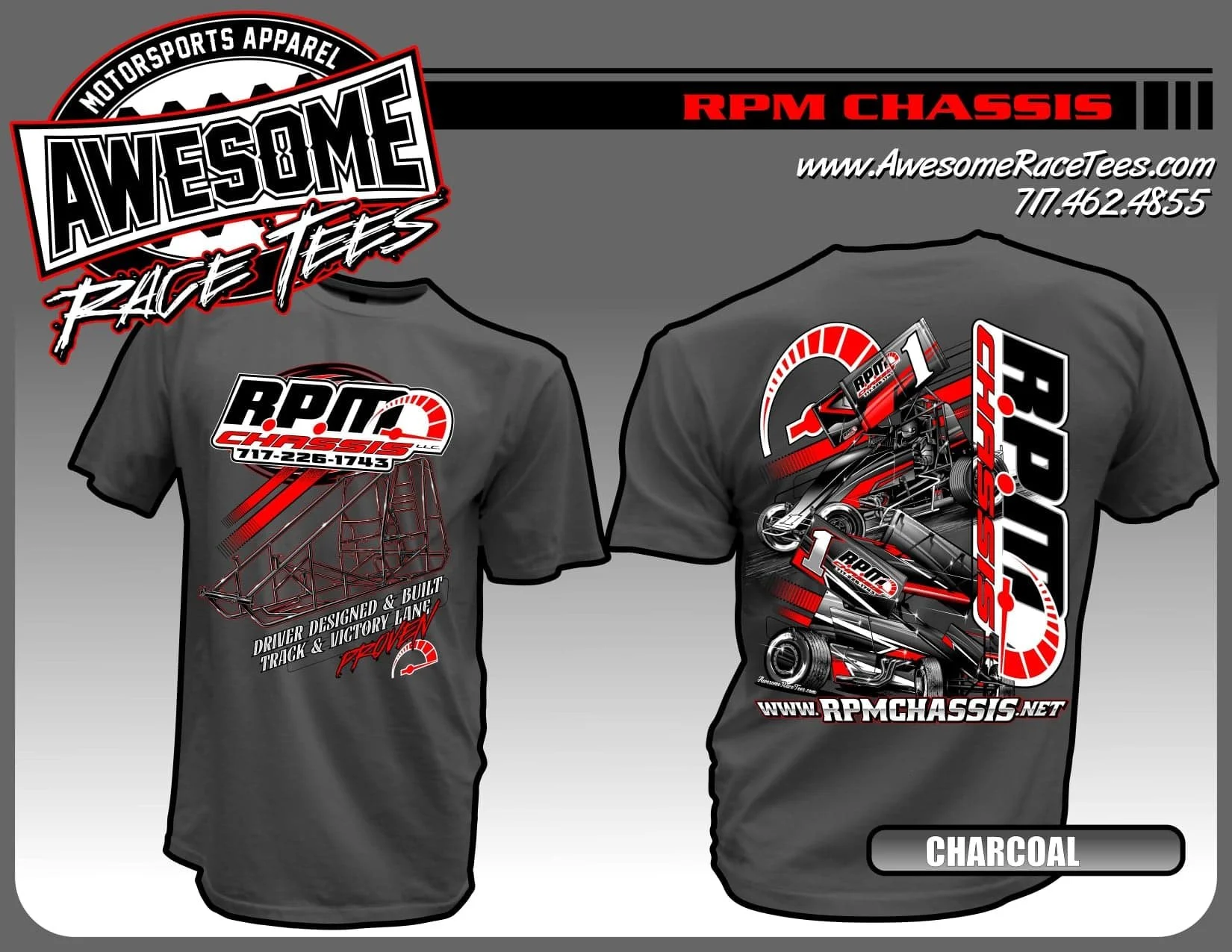 Chassis T-Shirt - Charcoal