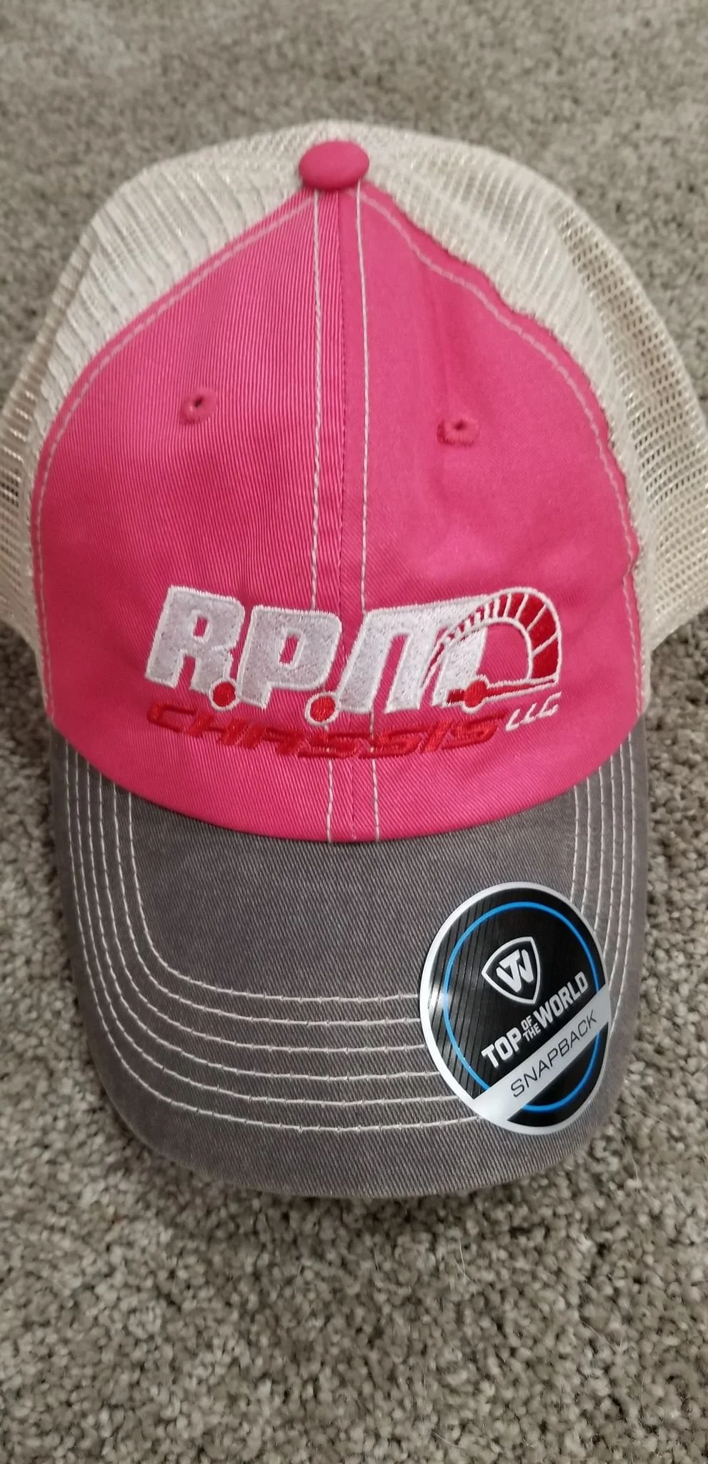 Pink Front, Tan Back Snapback