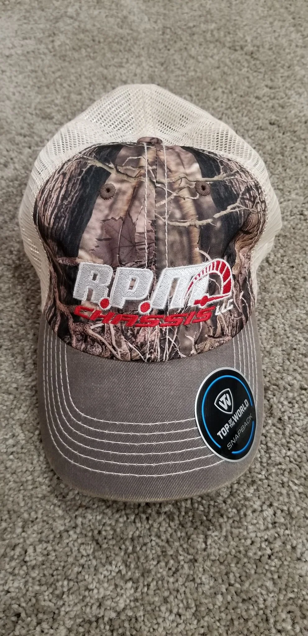 Camo Front, Tan Back Snapback