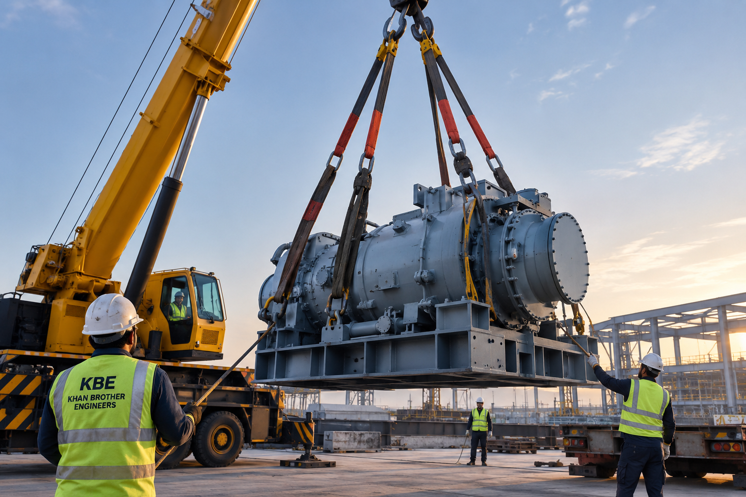 Specialized heavy rigging services by Khan Brother Engineers