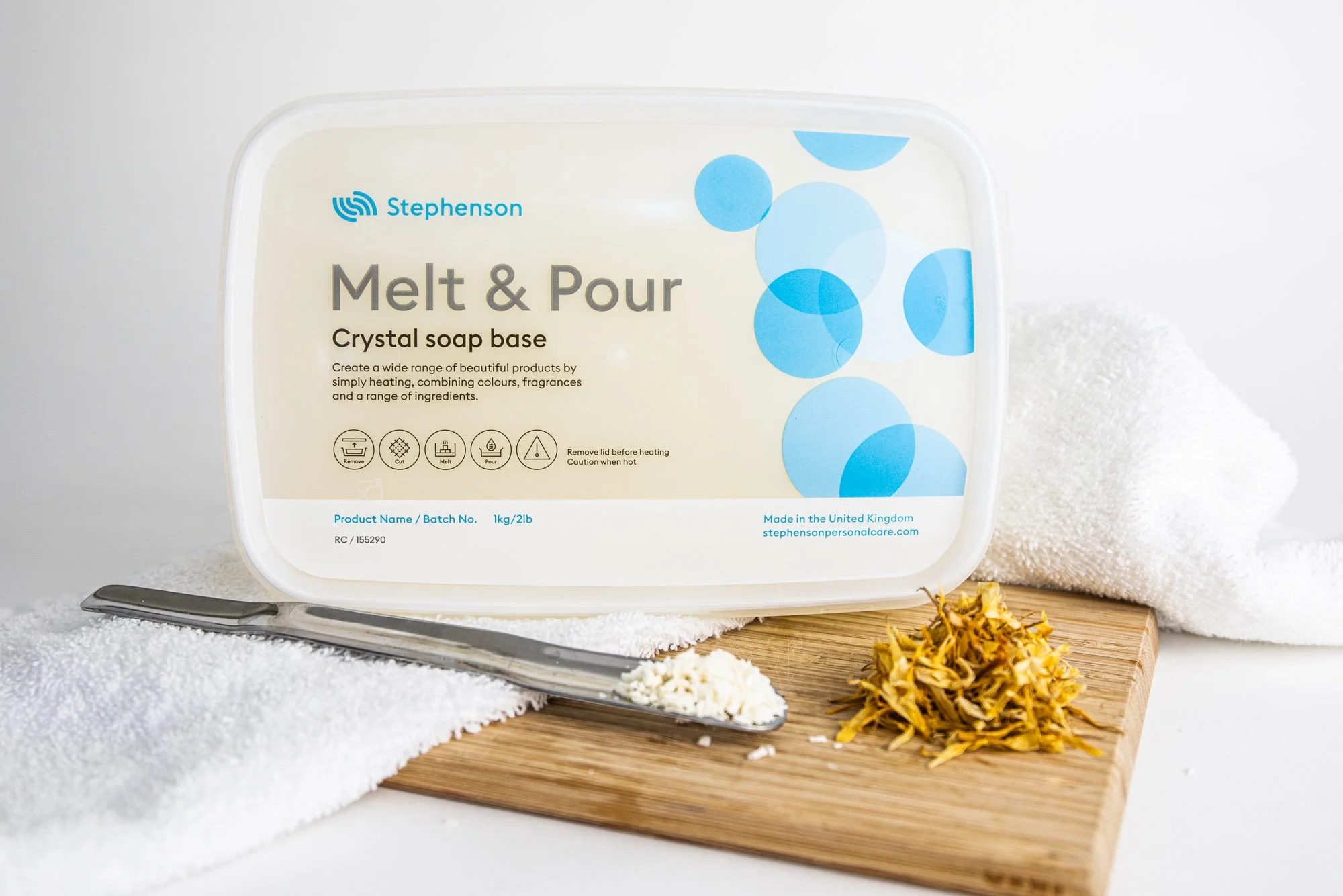 Stephenson Palm Oil Free Crystal RC Soap Base Clear Melt and Pour