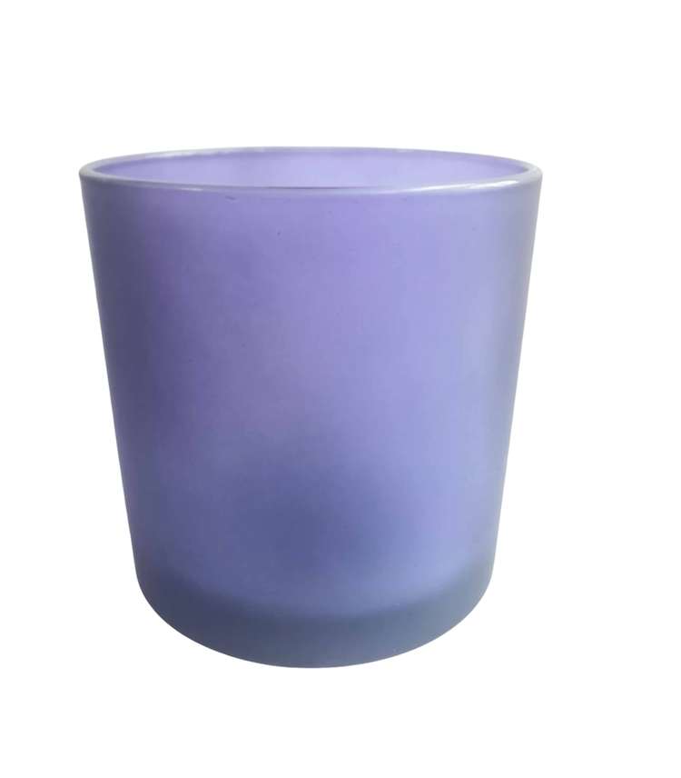 XL FROSTED Oxford Glass Jar - Purple