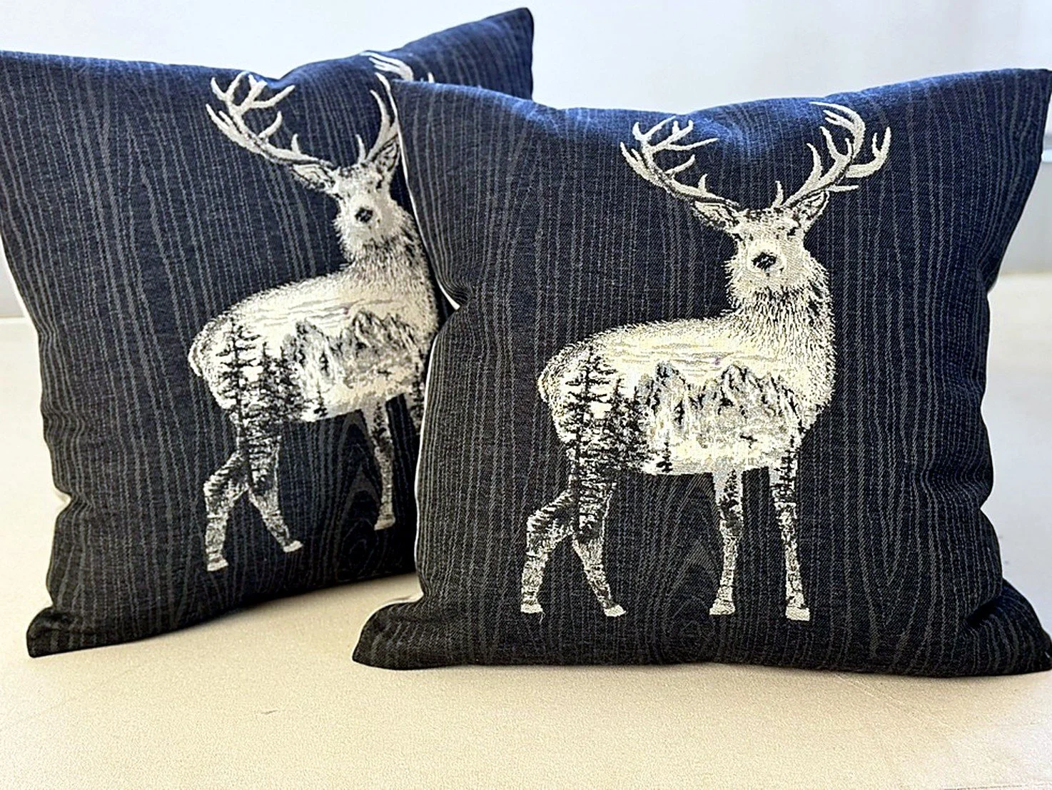 Stag pillows • Design: Lindy Gerard Designs