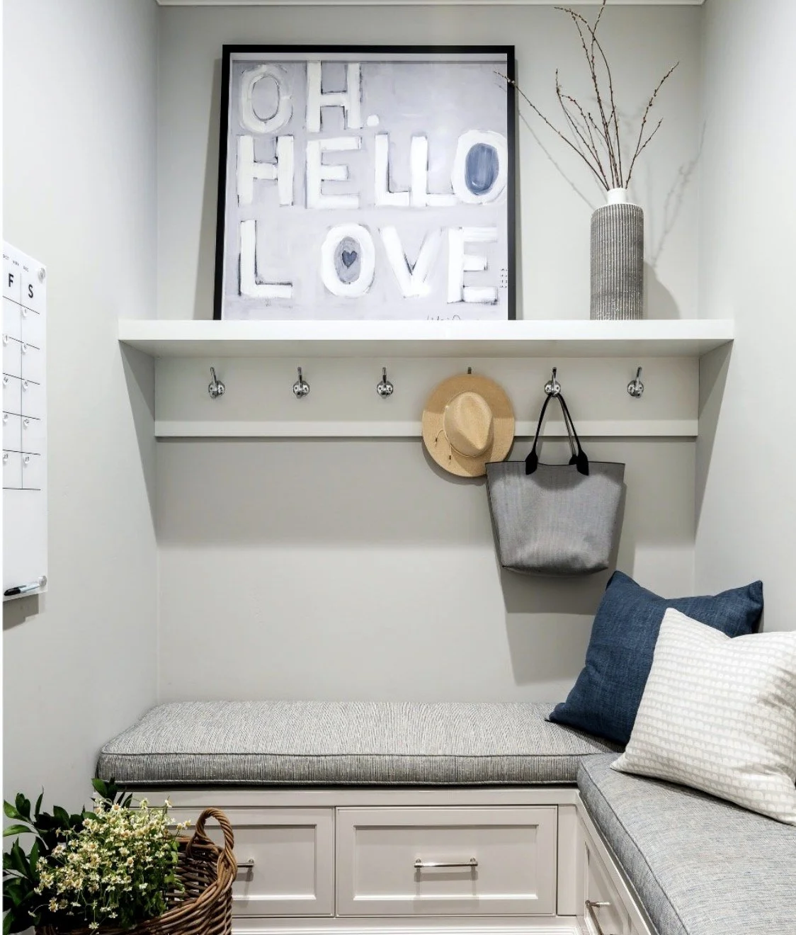 Mudroom cushions • Design: L. Christensen Design • Photo: Thomas Kuoh Photography