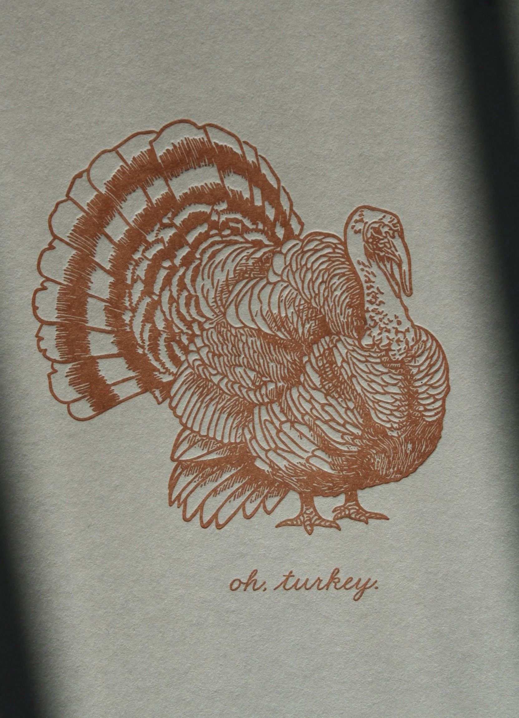 Oh, Turkey! Thanksgiving Letterpress Note Cards