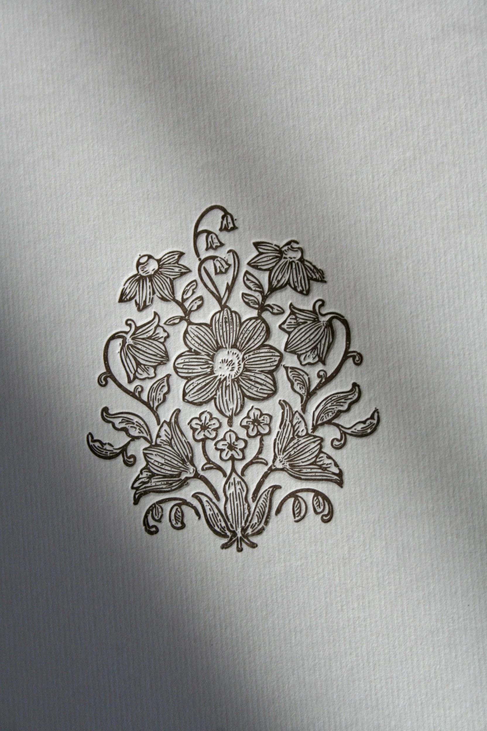Botanical Letterpress Note Cards