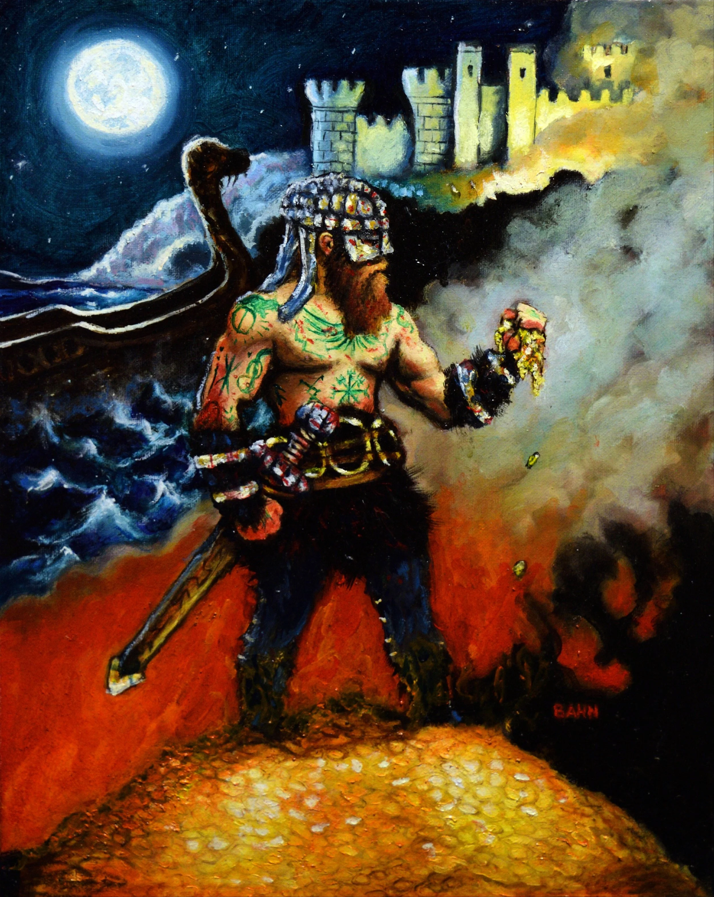 Viking King, Oil on Canvas, 2018