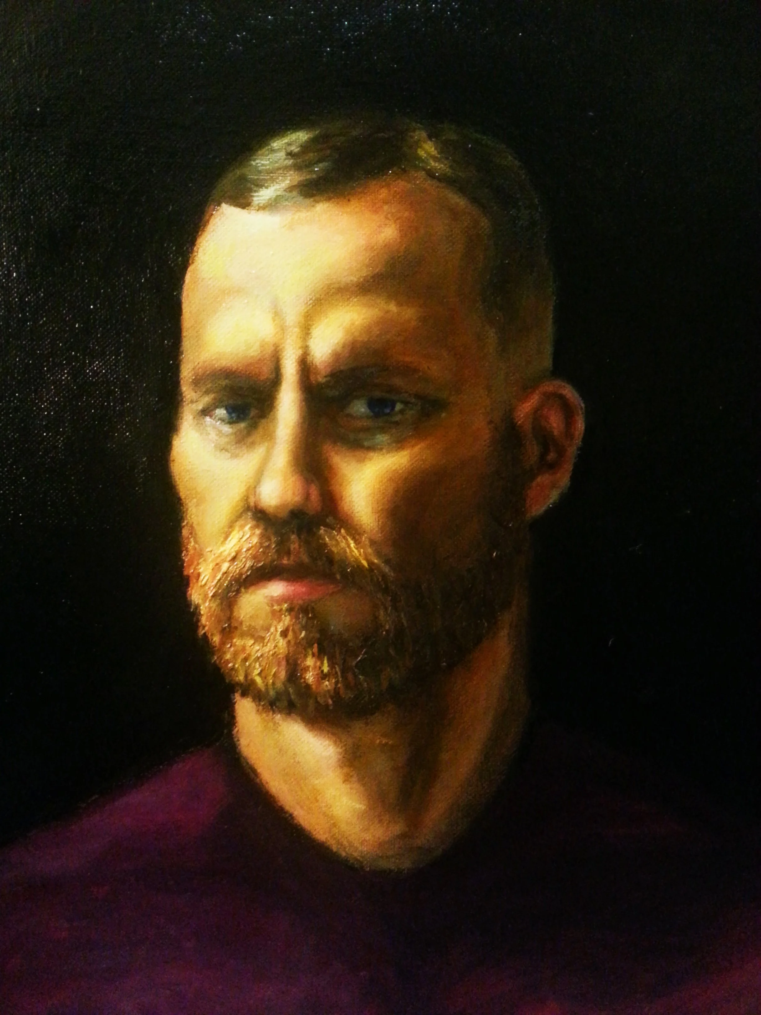 Self Portrait, oil on canvas, 2015