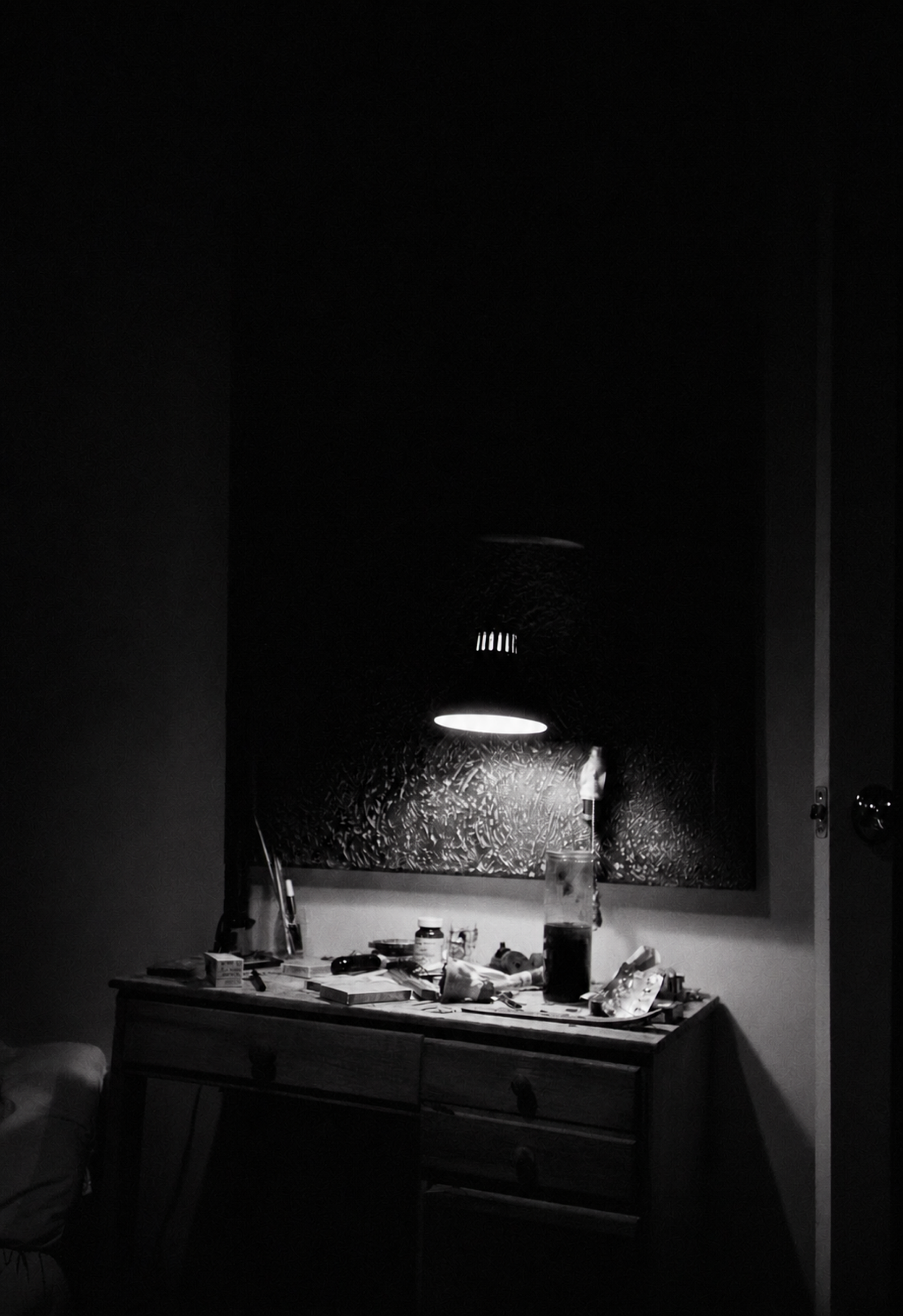 Art desk. 35 Crosby Street. SOHO. NYC. 1994.