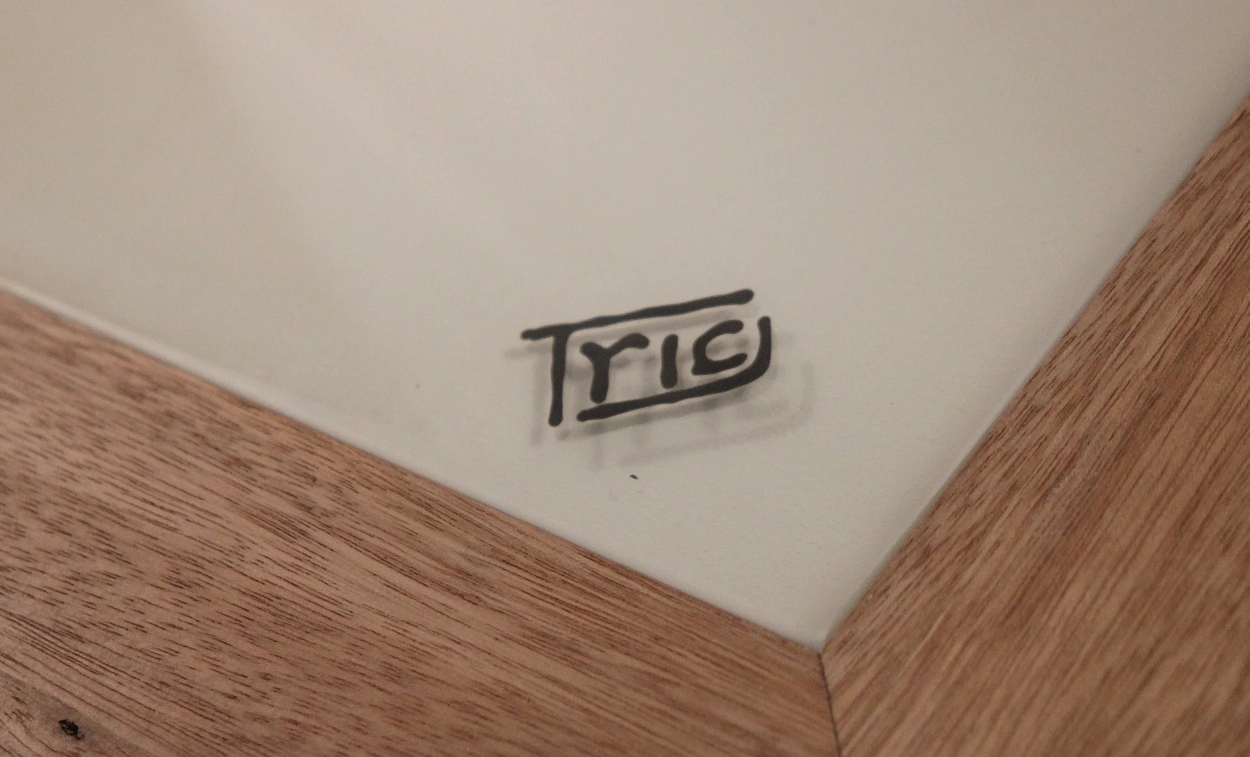 Trig logo in Epoxy Resin