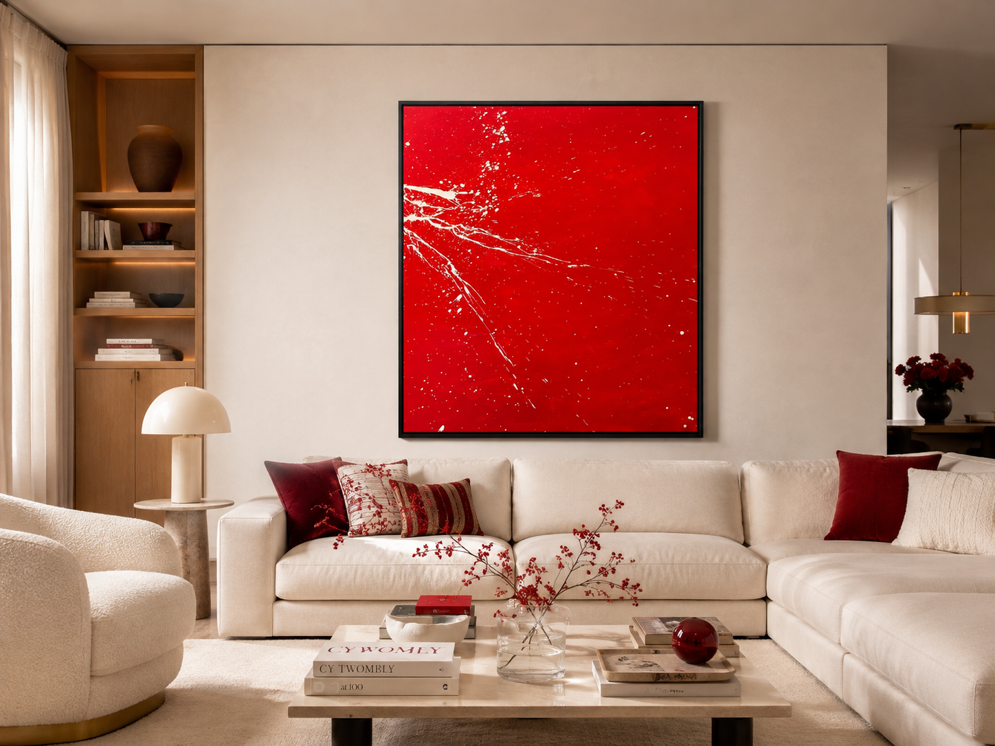 White on Red