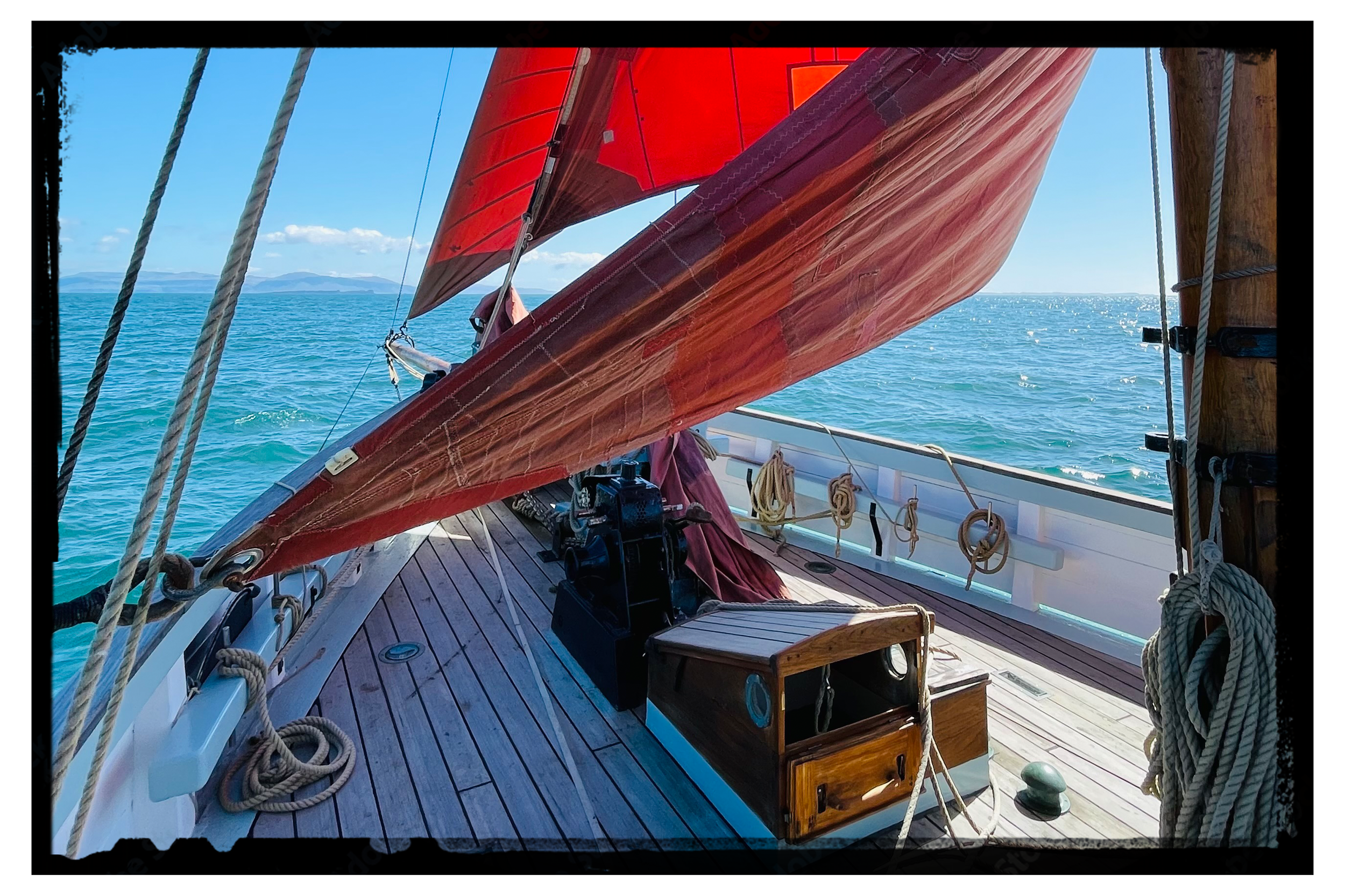 Sunny sailing on Provident