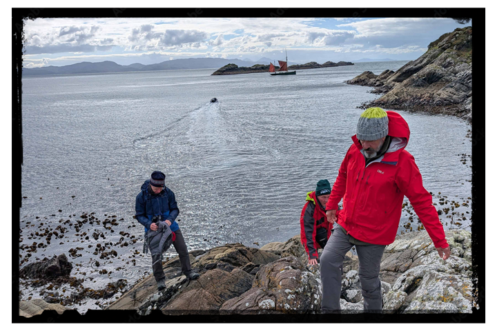 Exploring on shore on Provident
