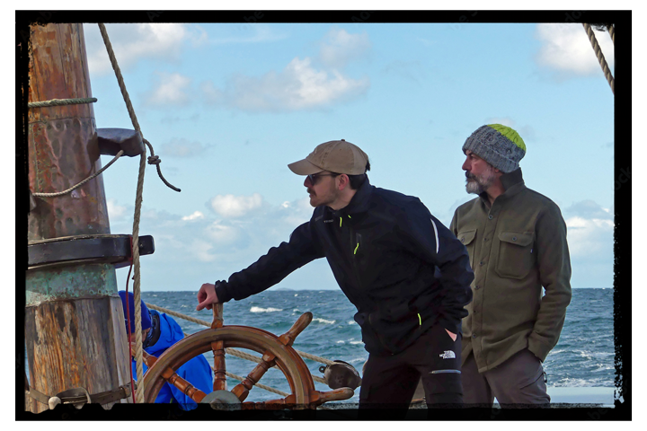 Young men sailing Provident
