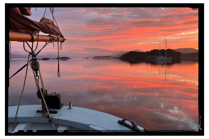 Beautiful sunset on Provident