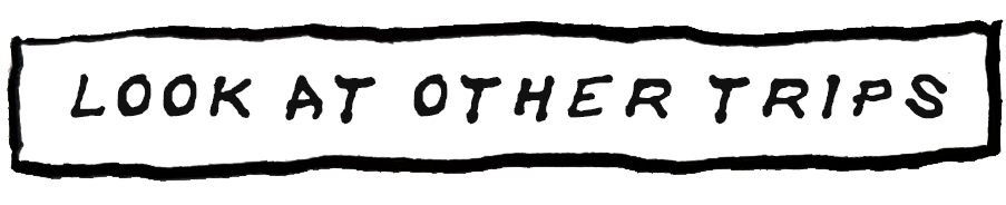 Handwritten sign reading 'Look at other trips'