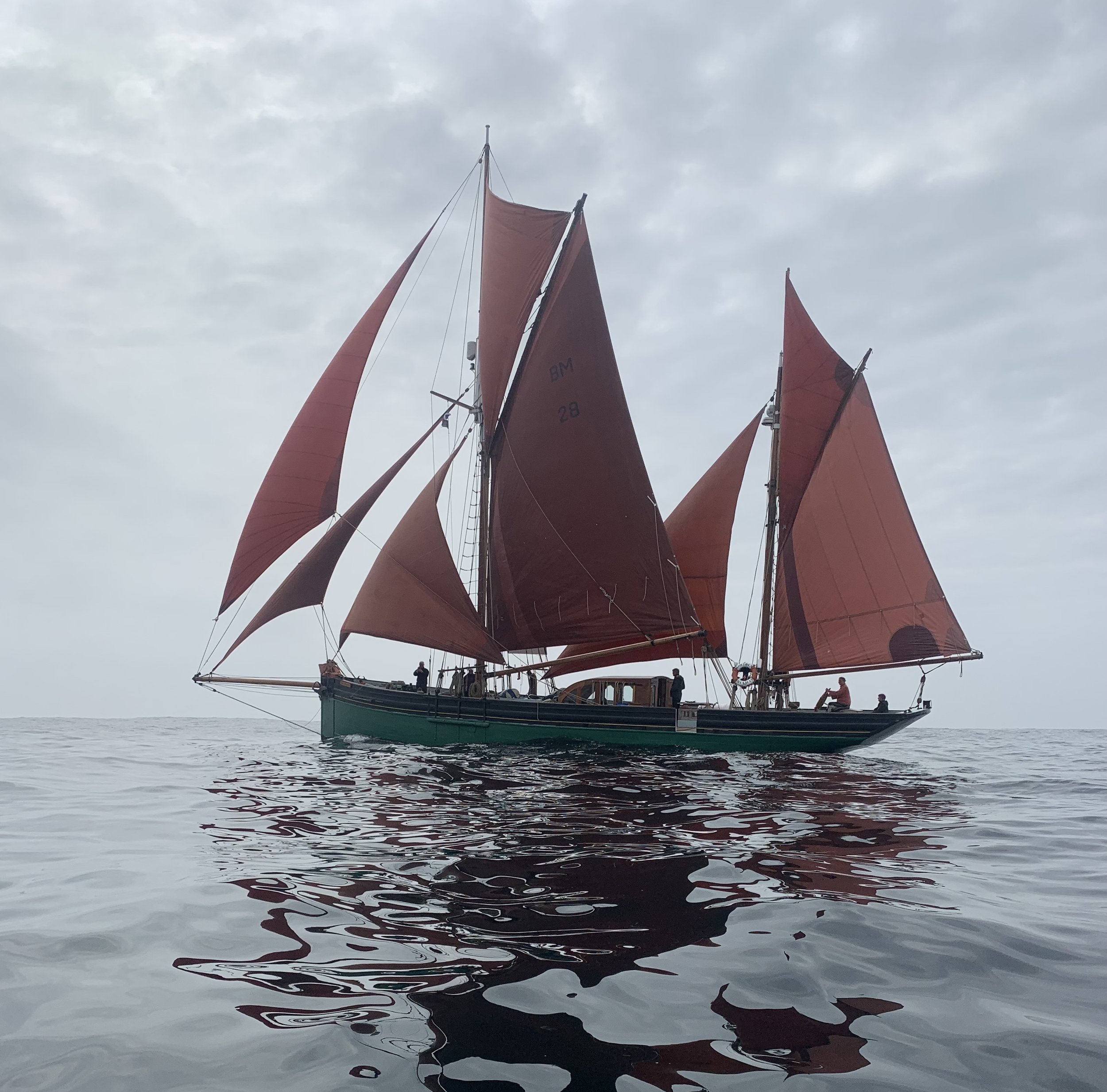 Provident, full sails on the West Coast of Scotland
