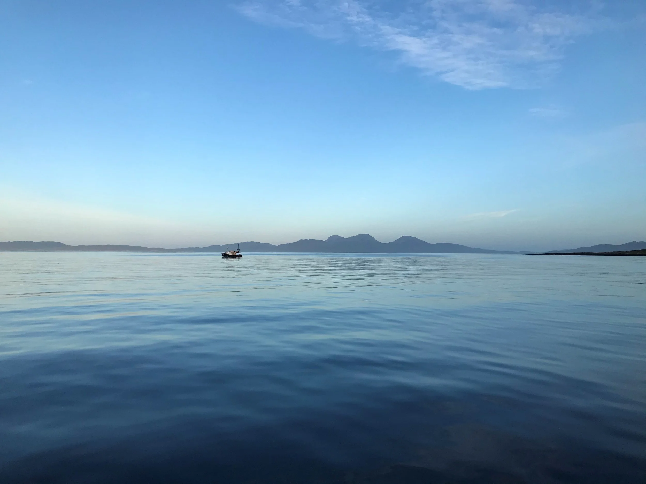 West coast of Scotland, Provident at a calm anchorage