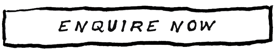 A sign with the words 'ENQUIRE NOW' written in bold, black letters outlined in black.