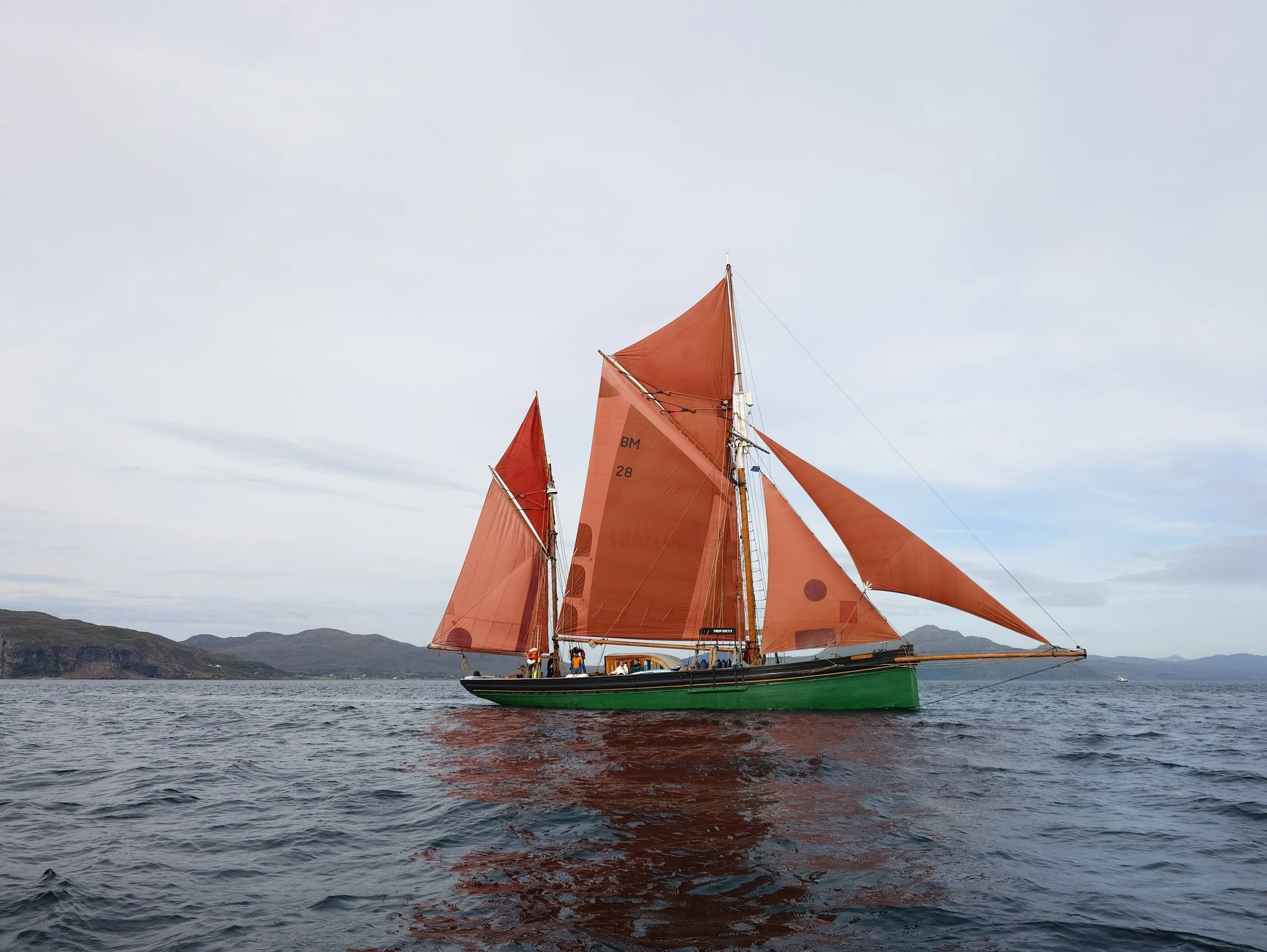 Provident sailing on the West Coast of Scotland