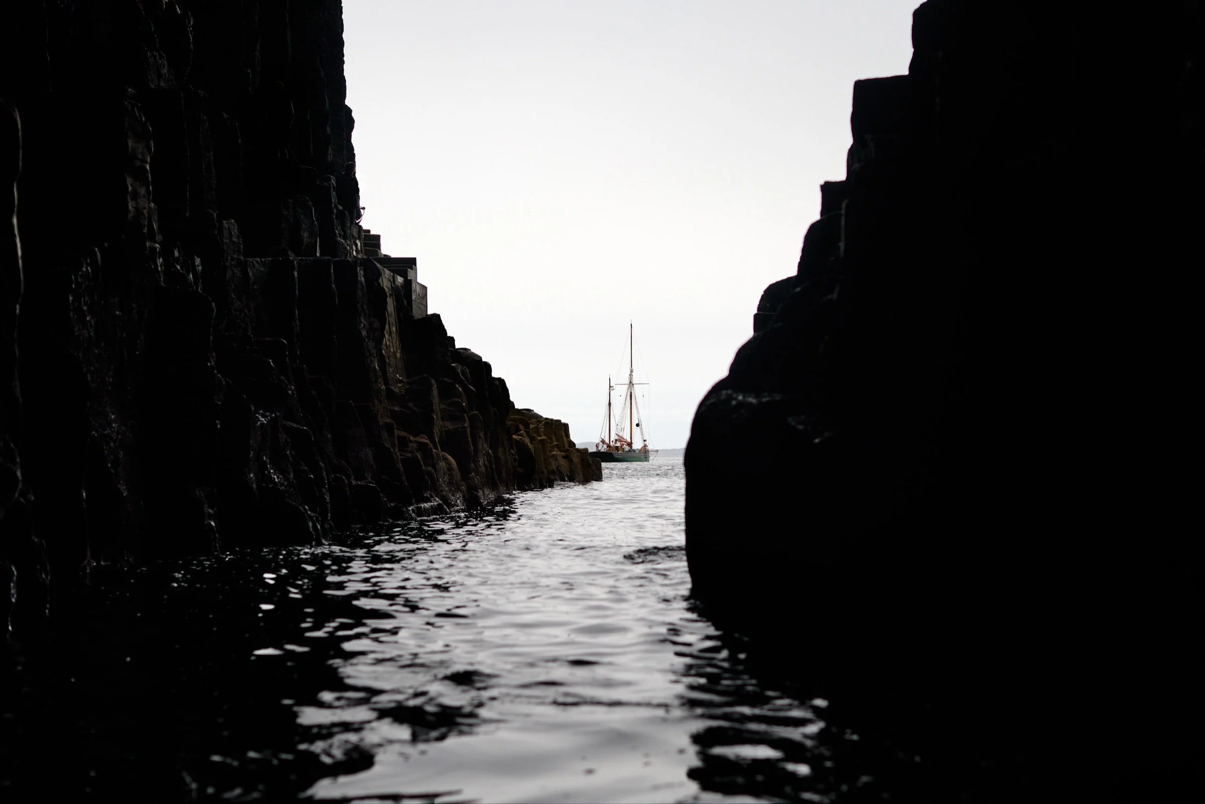 View of Provident from Fingal's cave on Staffa
